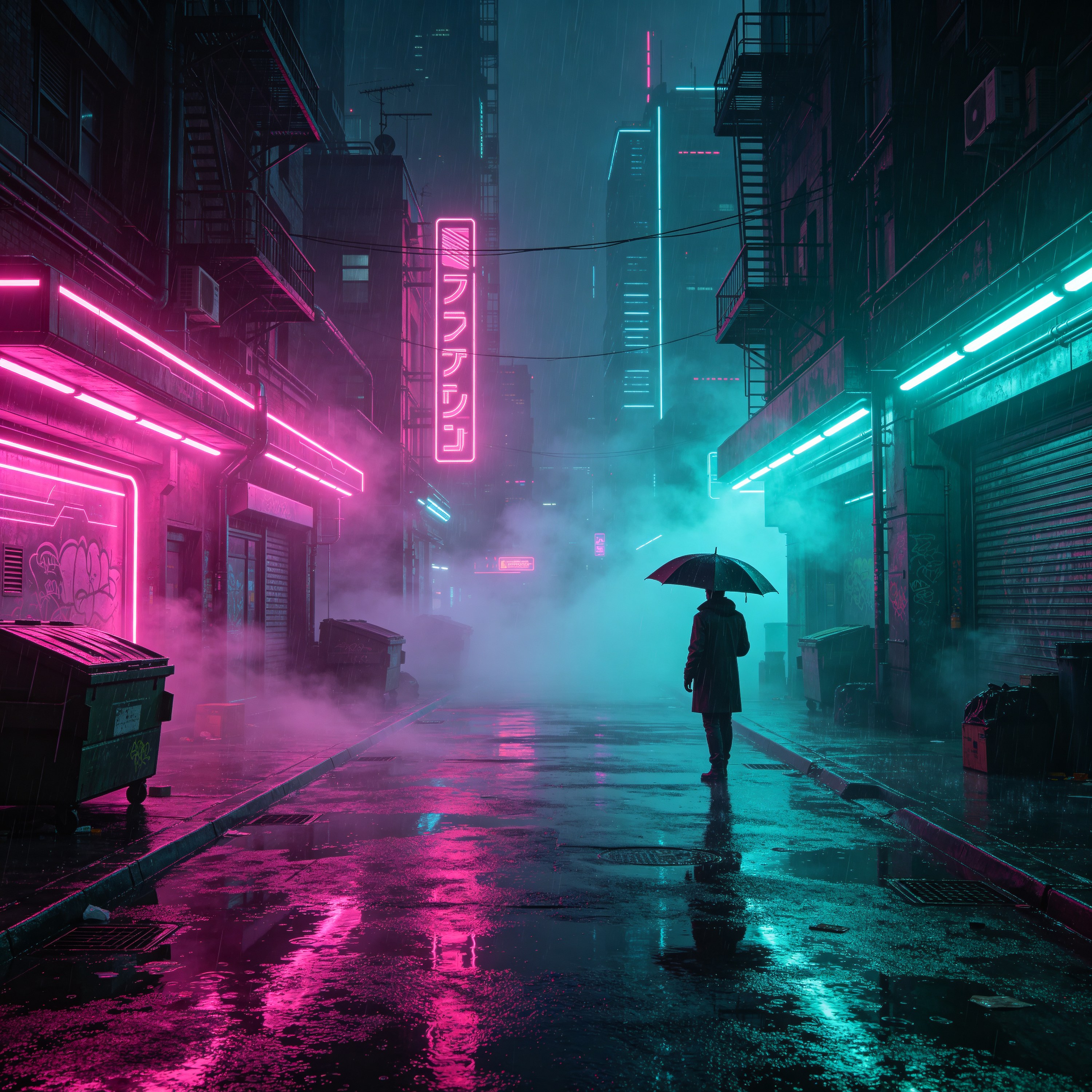 rain-soaked street