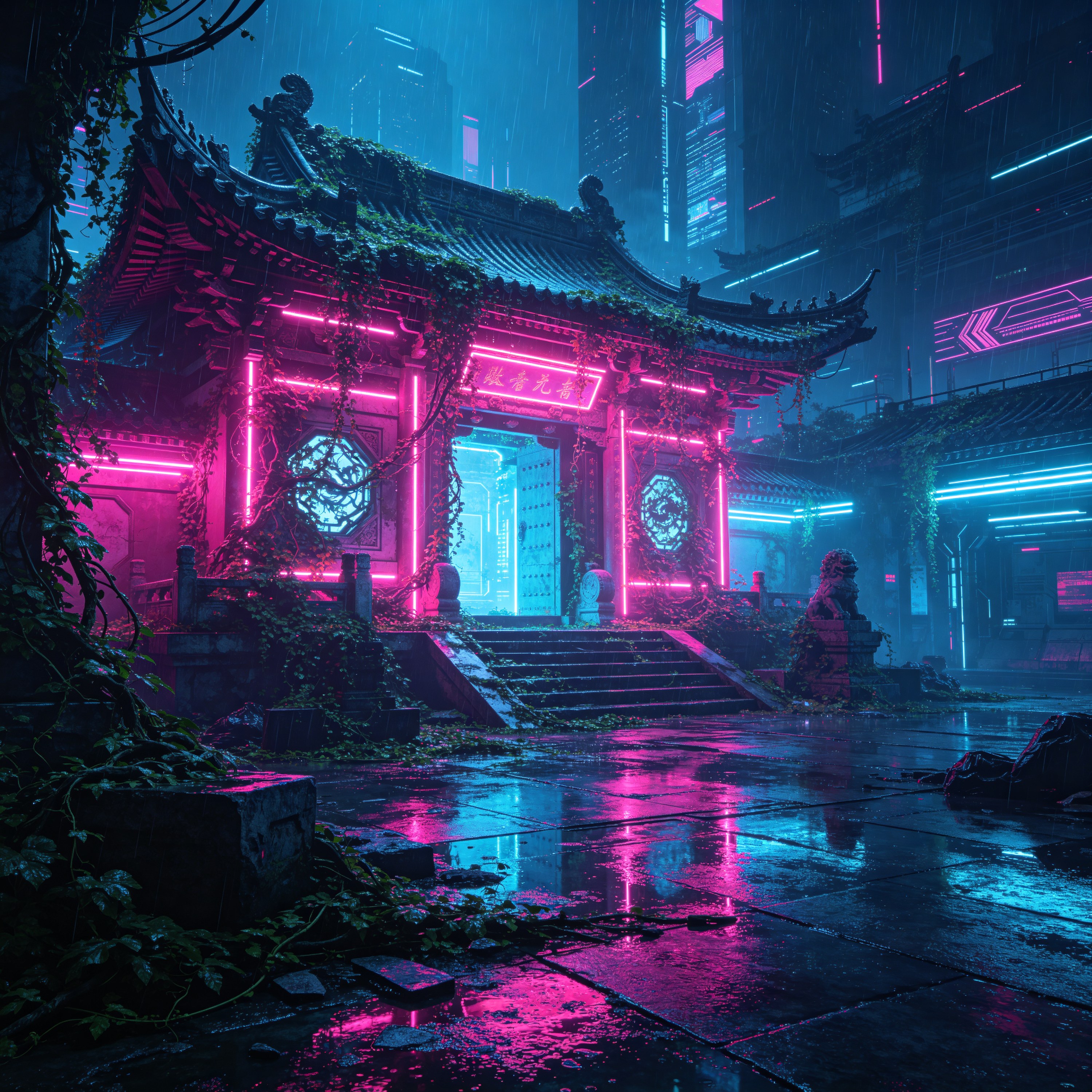 abandoned cyberpunk