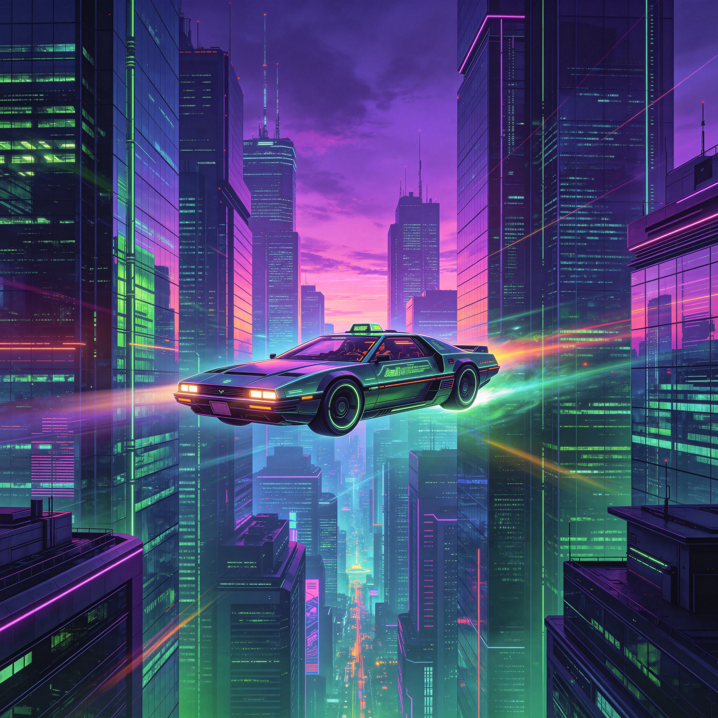 flying taxi soaring