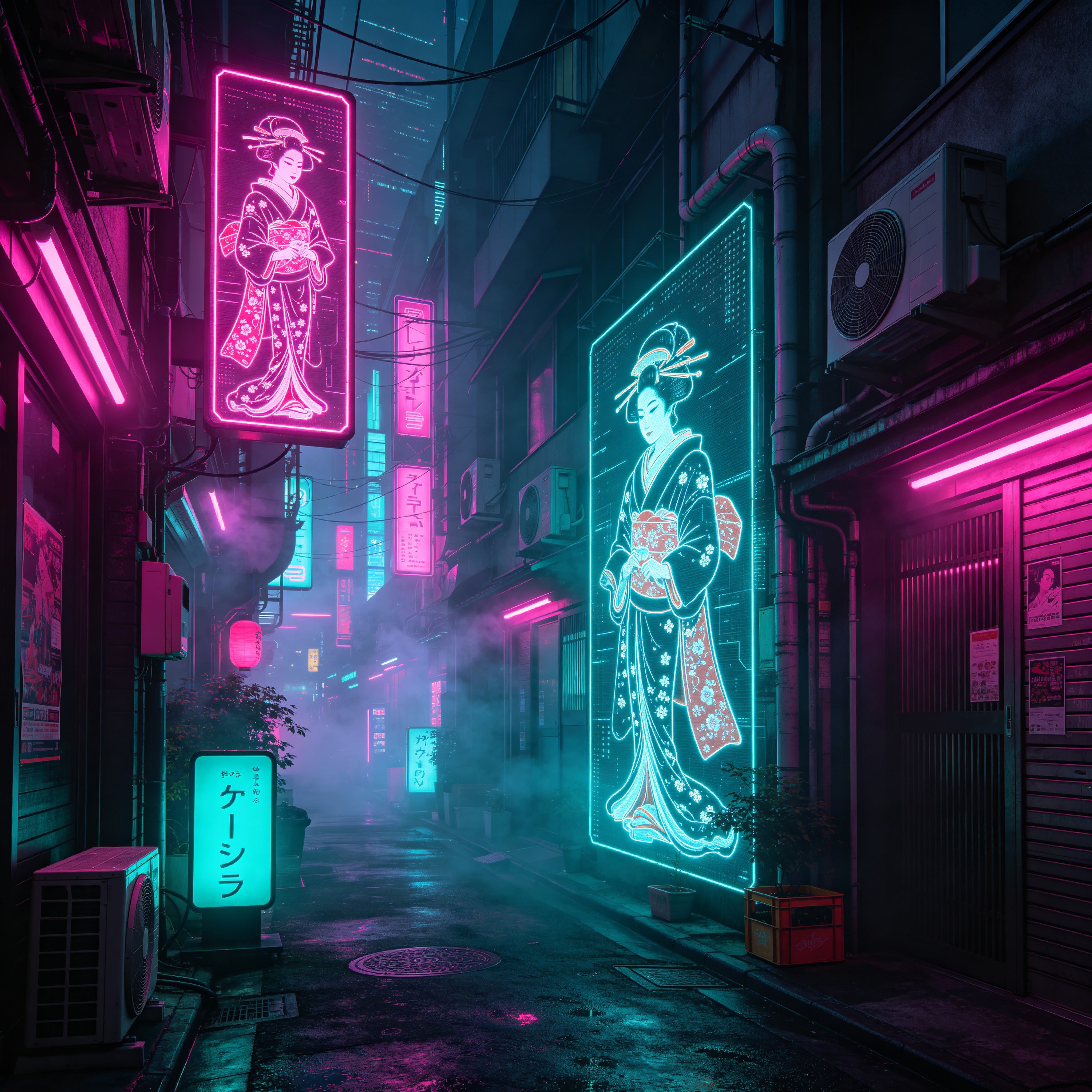 neon-drenched Tokyo