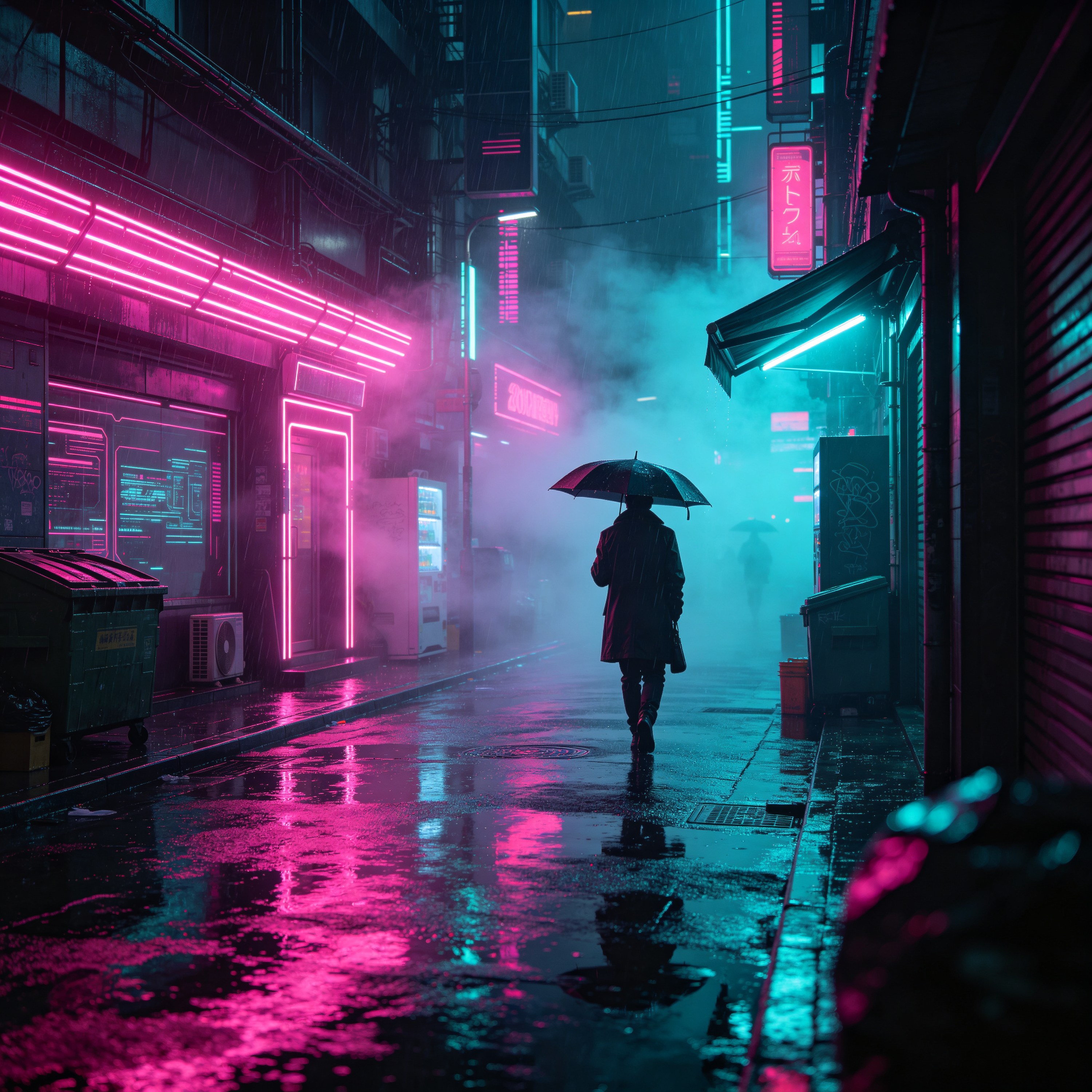 rain-soaked street