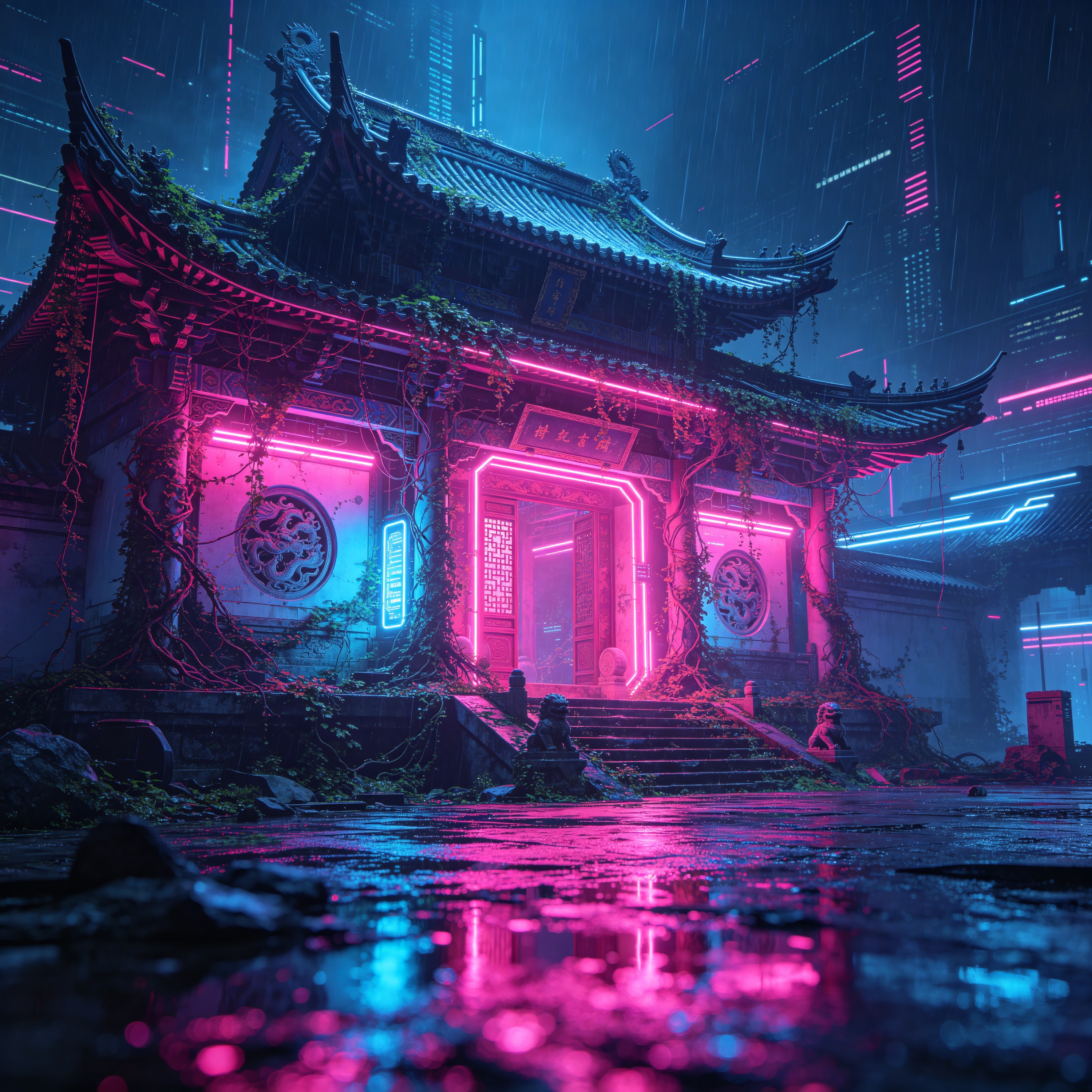 abandoned cyberpunk