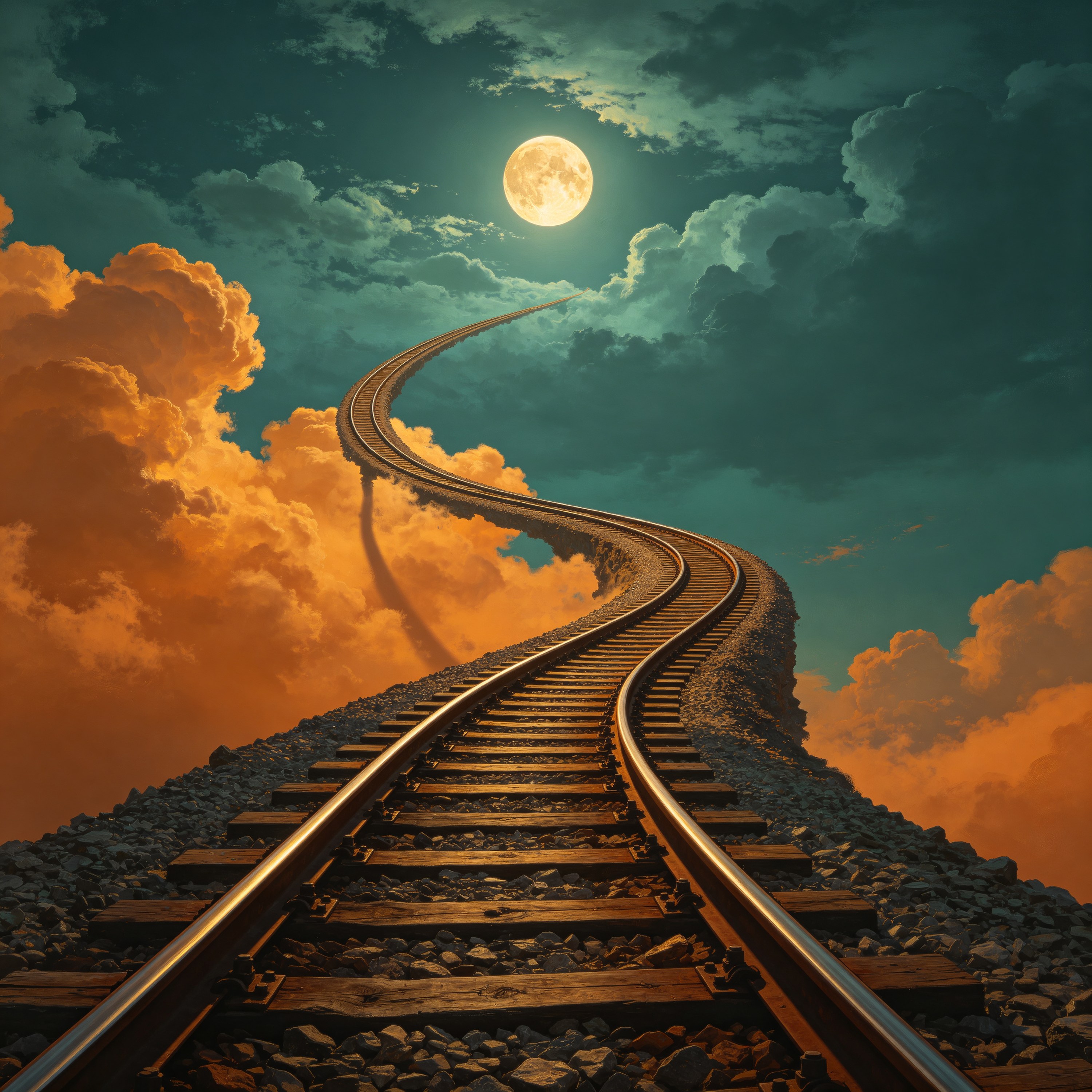 a train track that c