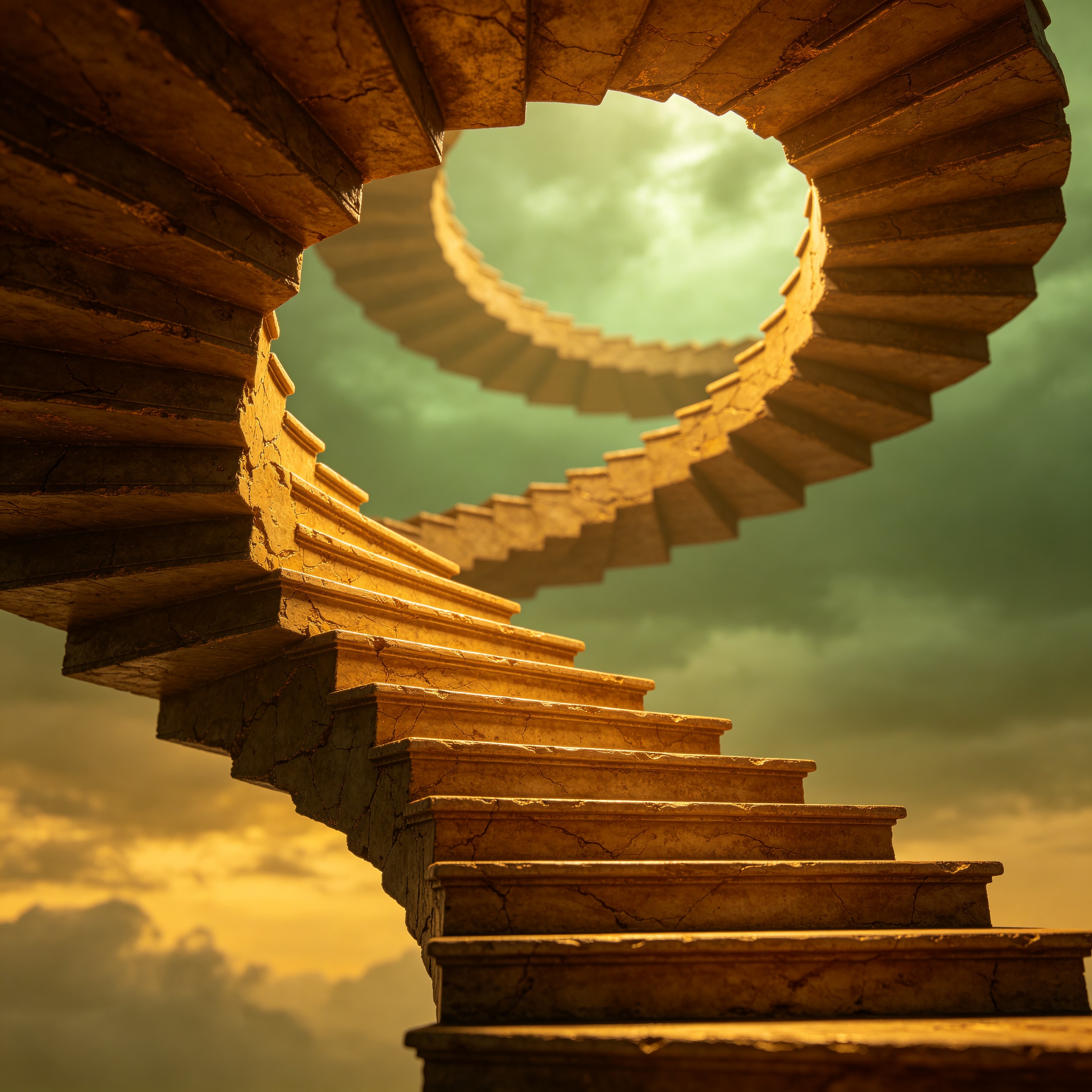 a staircase that loo