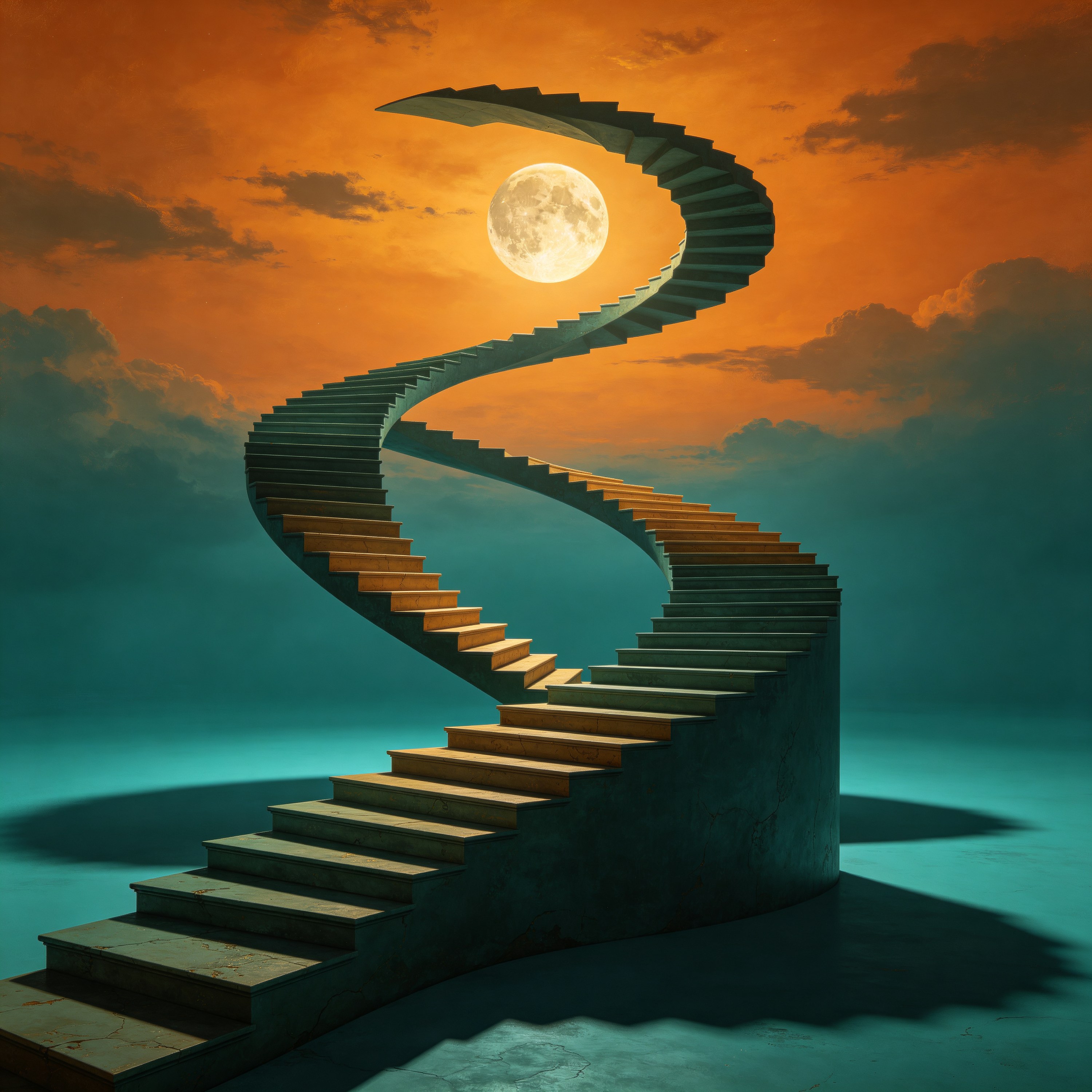 a staircase that loo