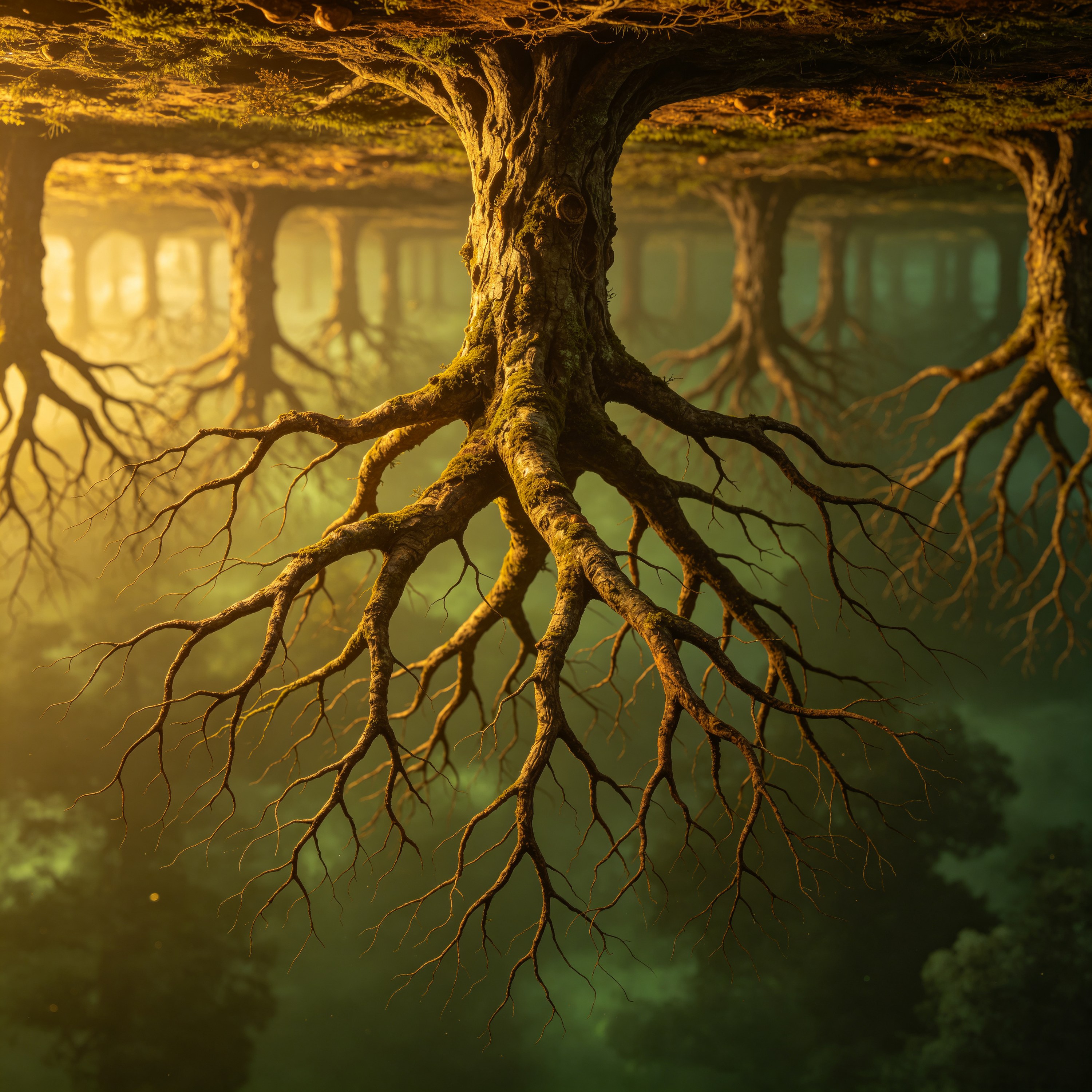a forest where trees