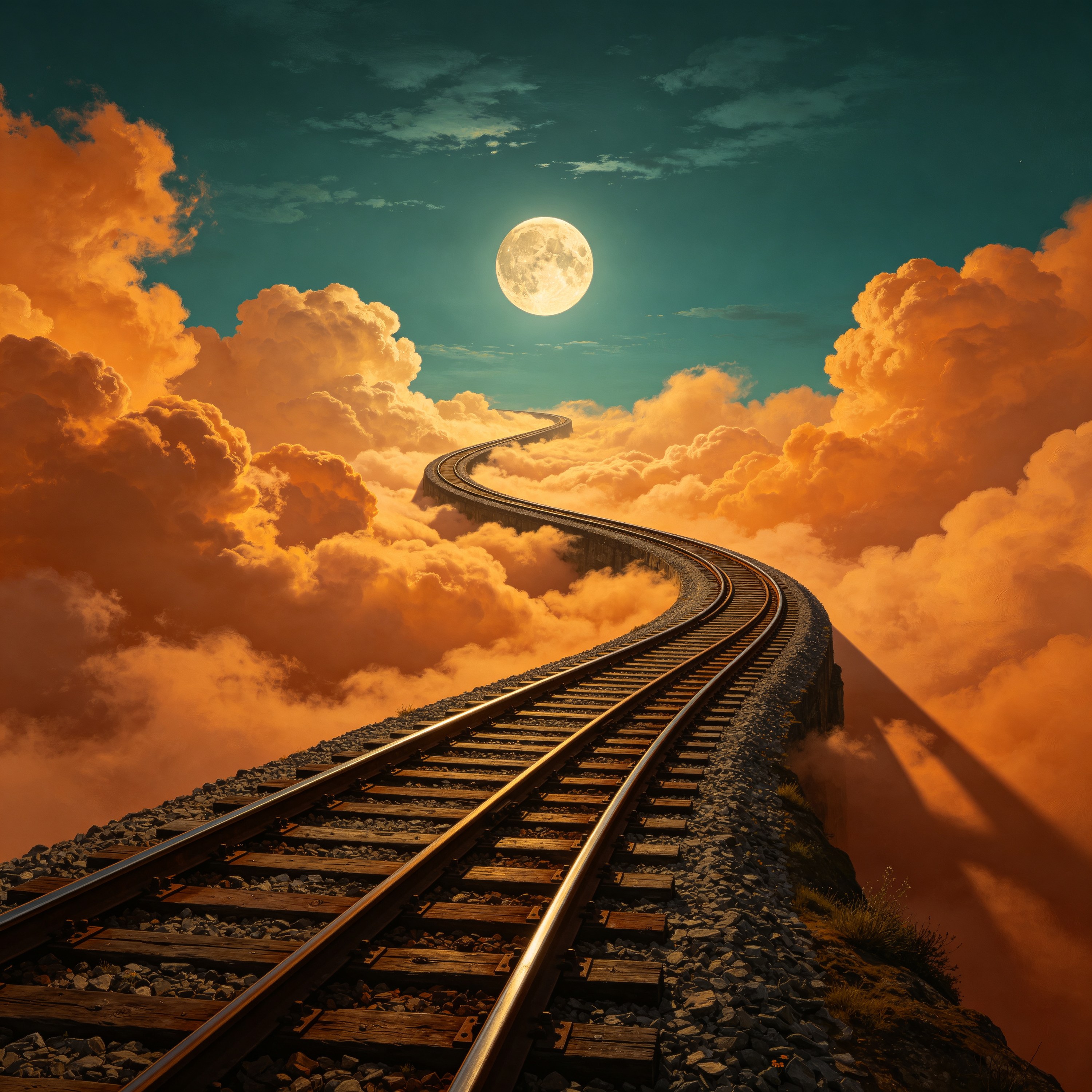 a train track that c
