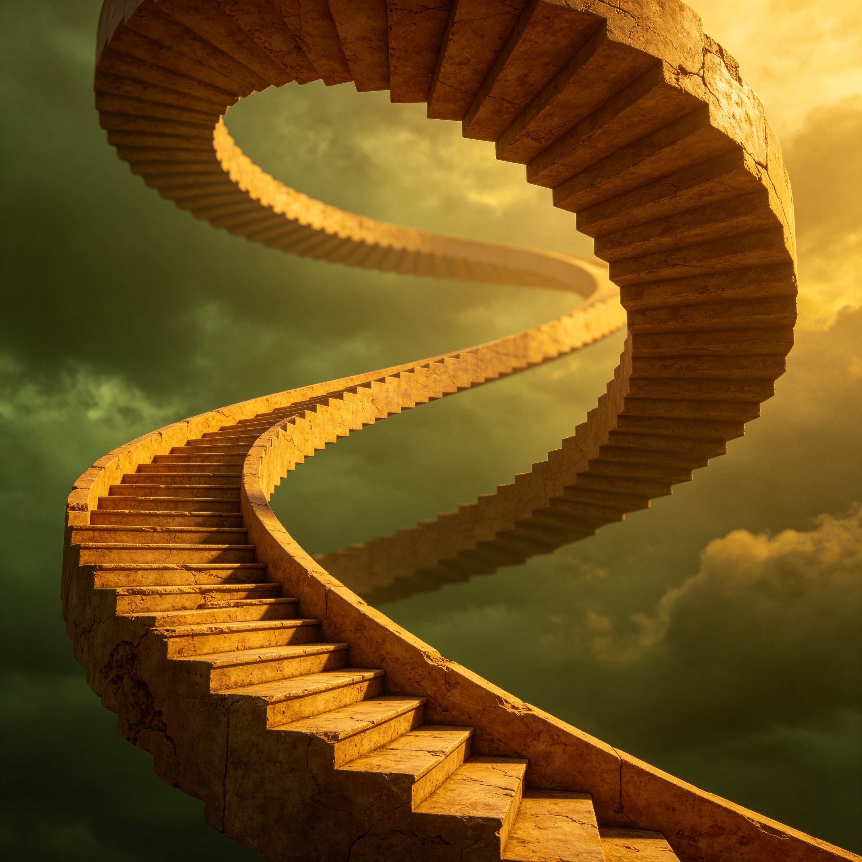 a staircase that loo