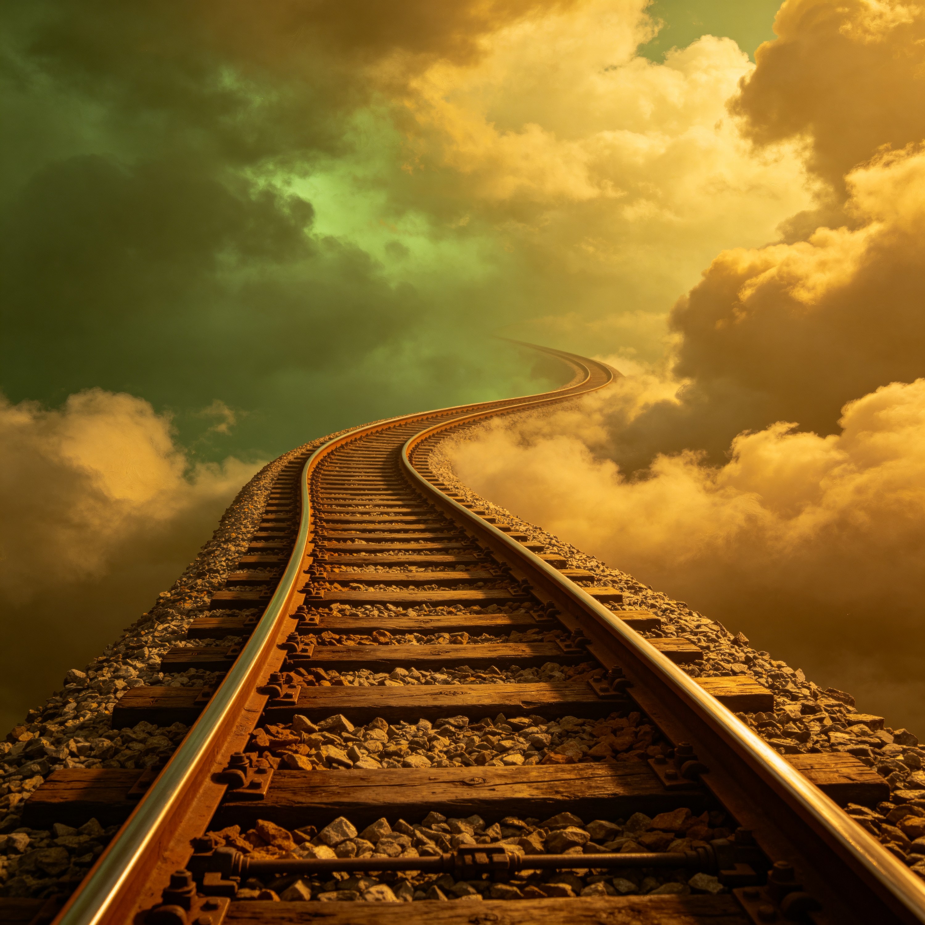 a train track that c