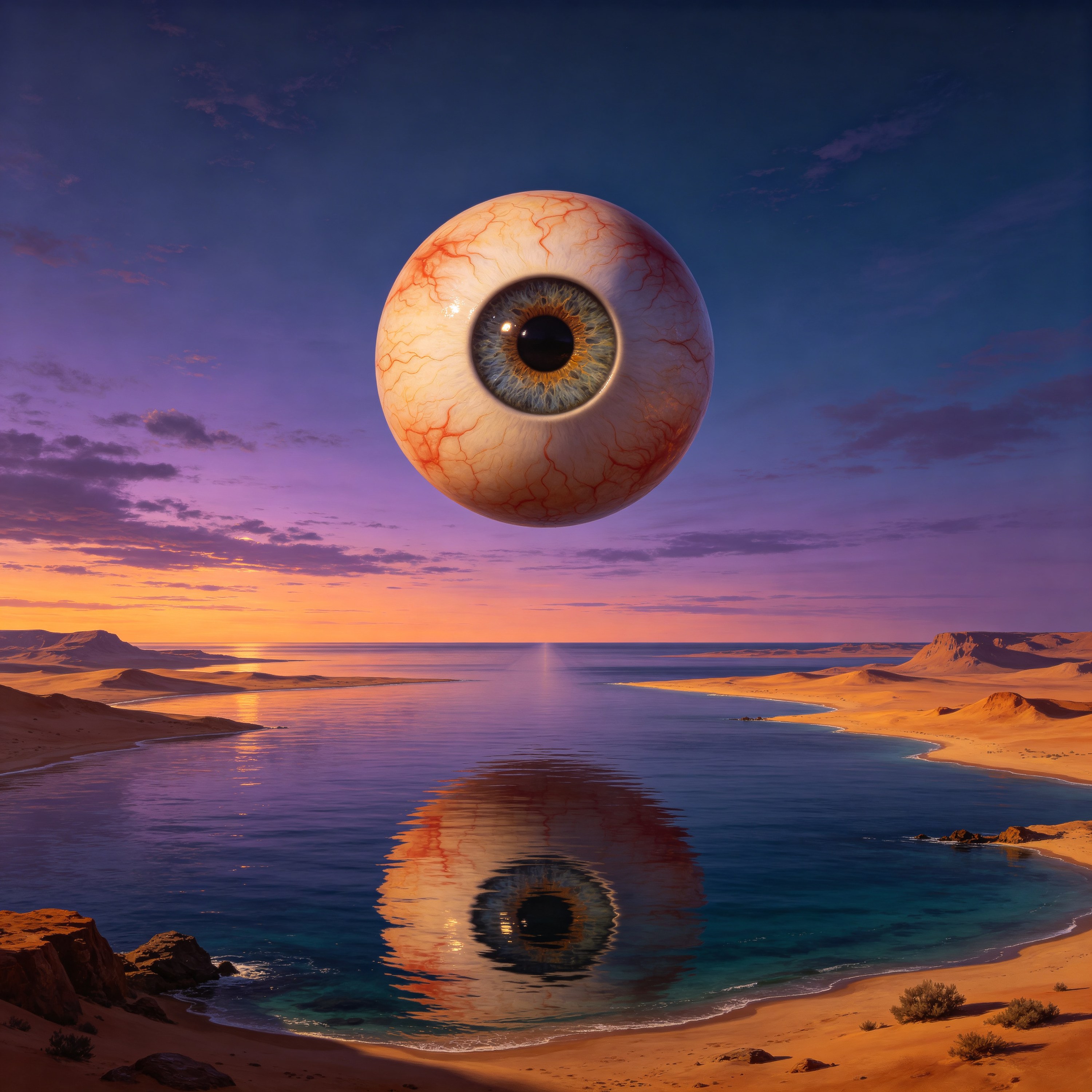 giant floating eye h