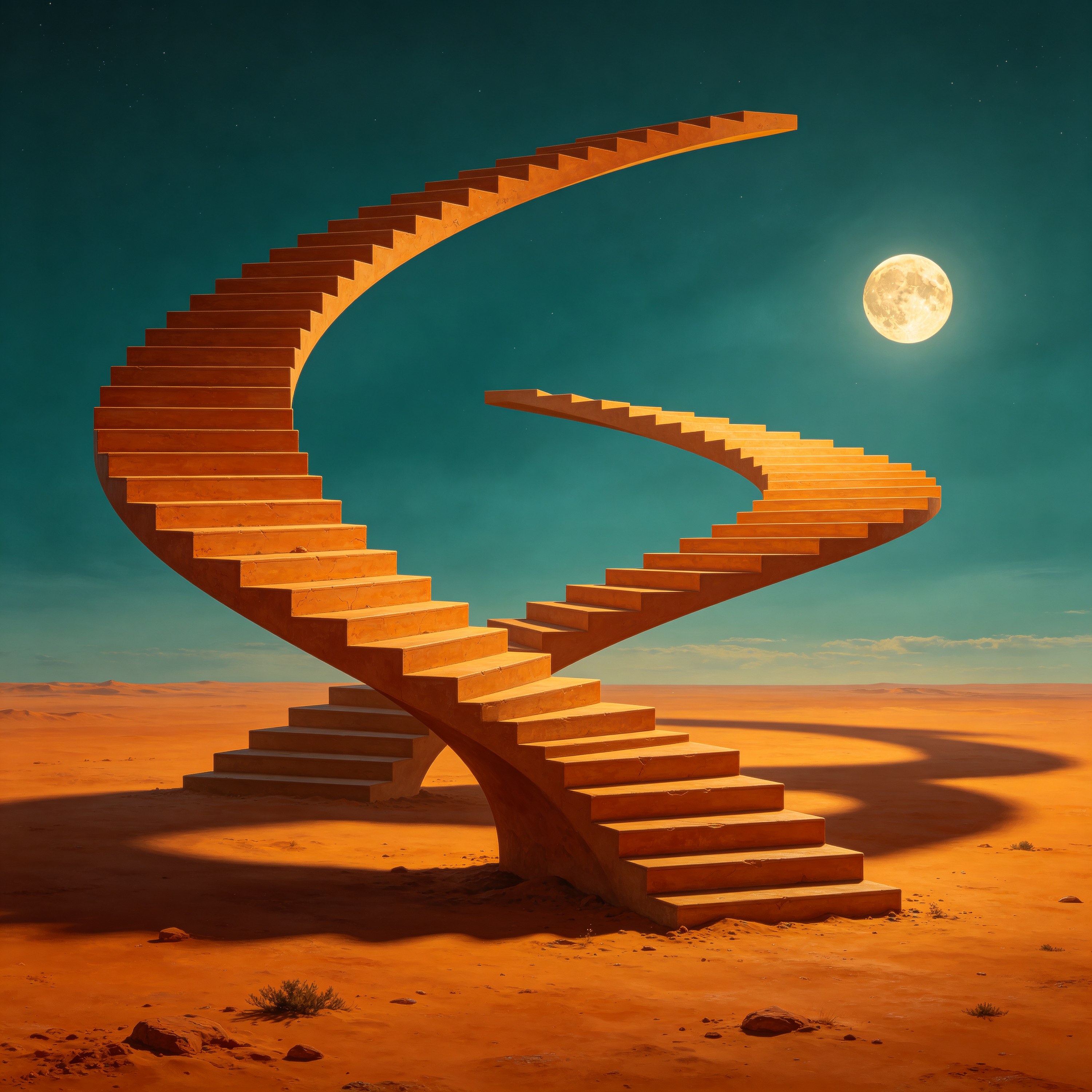 a staircase that loo
