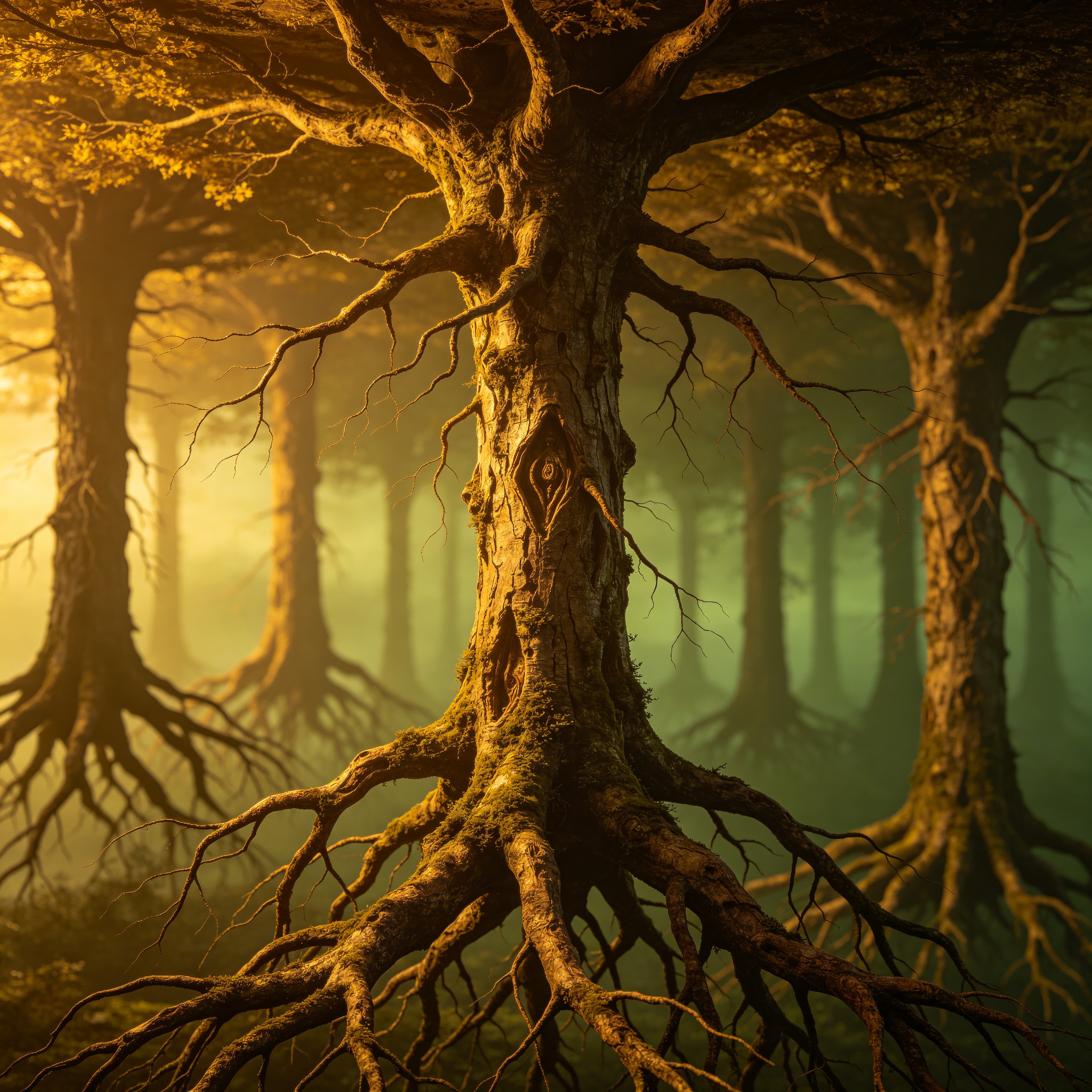 a forest where trees