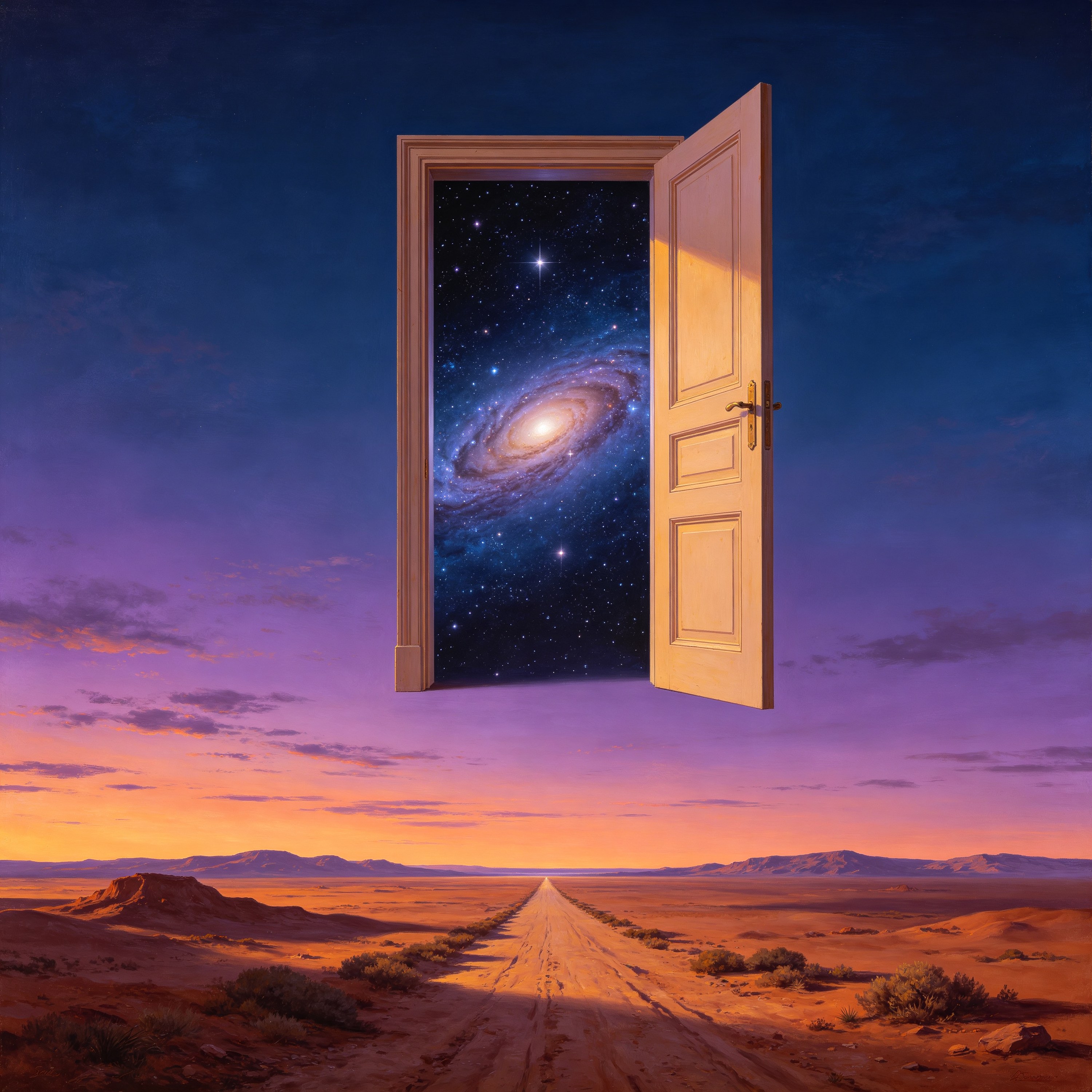 a door floating