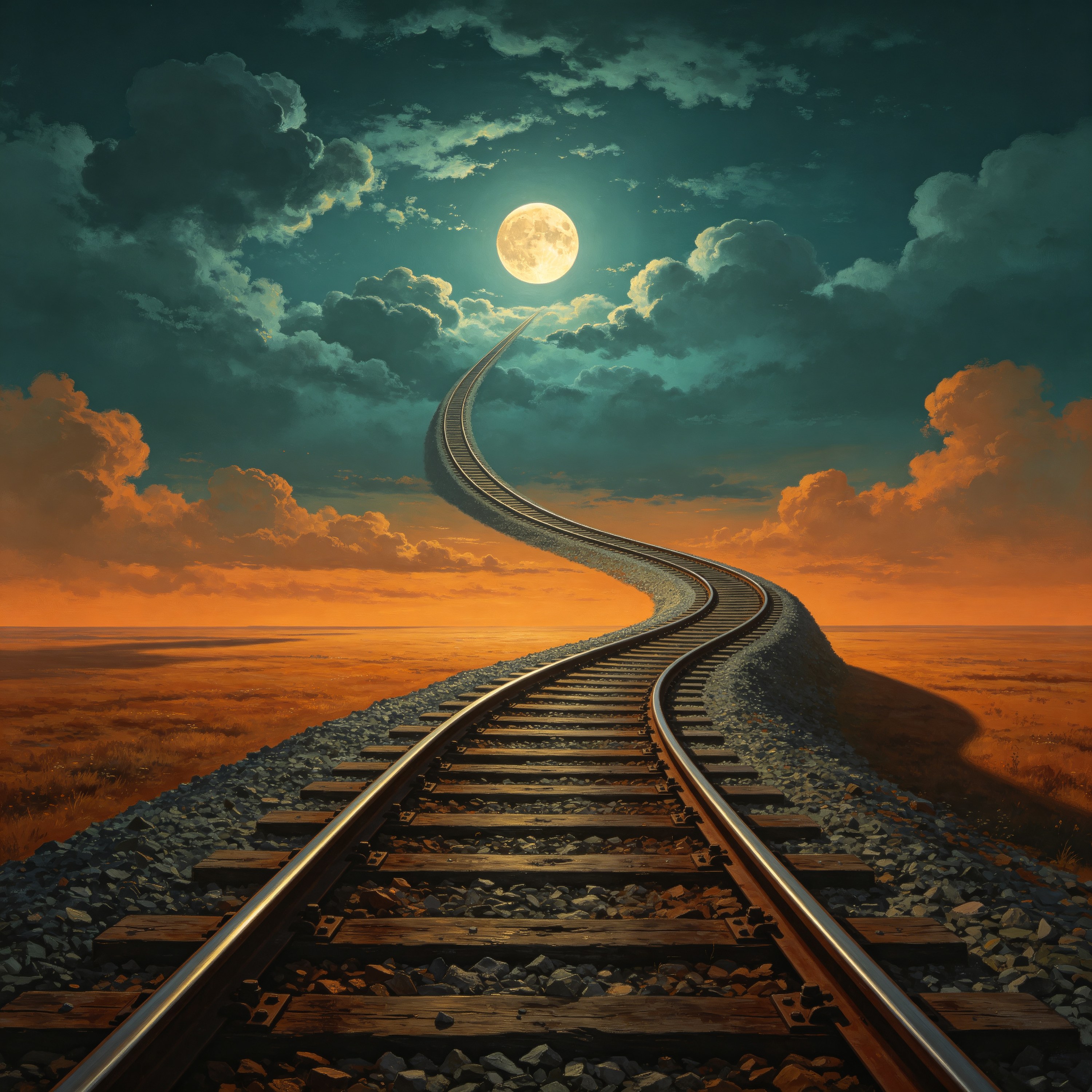 a train track that c