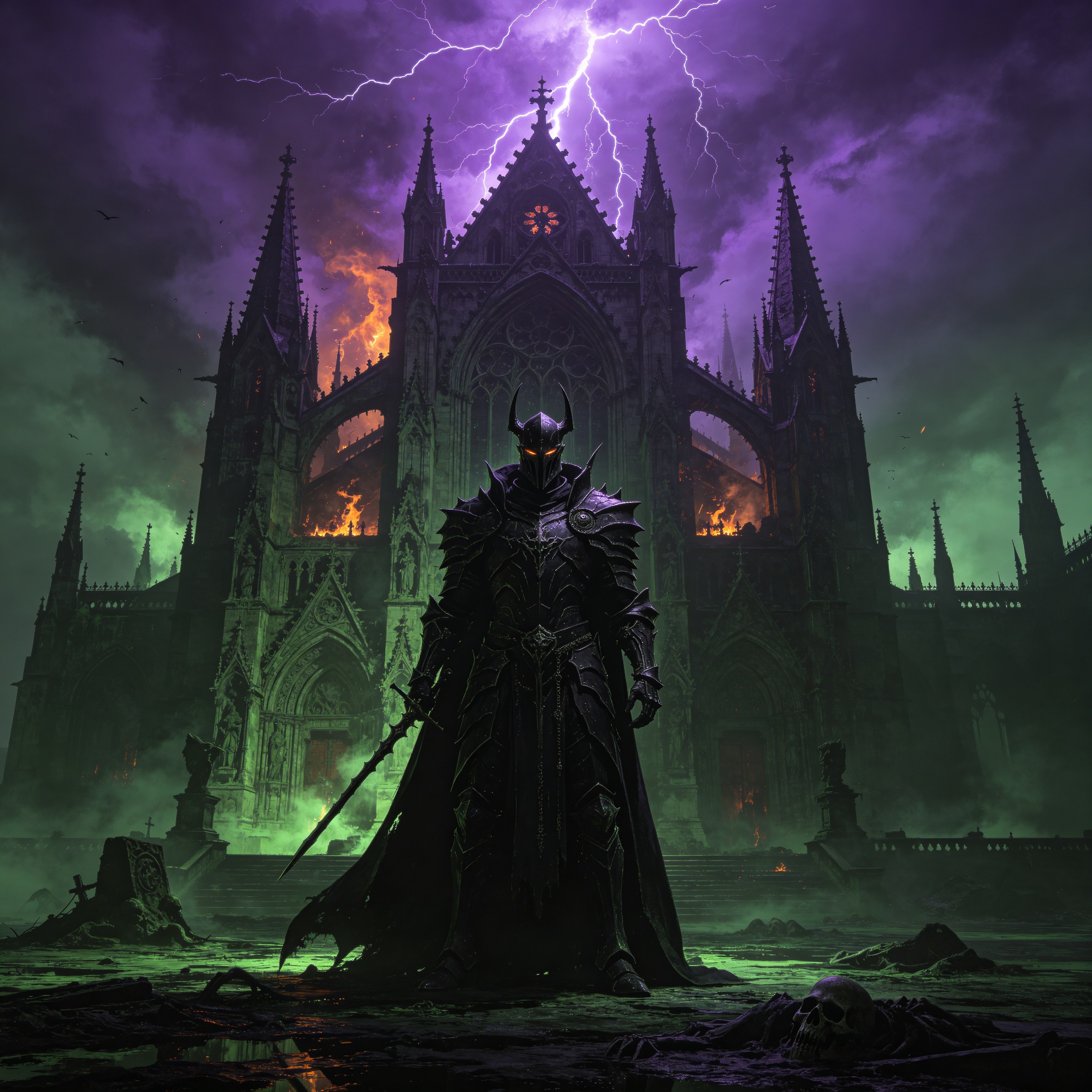 a towering dark knig