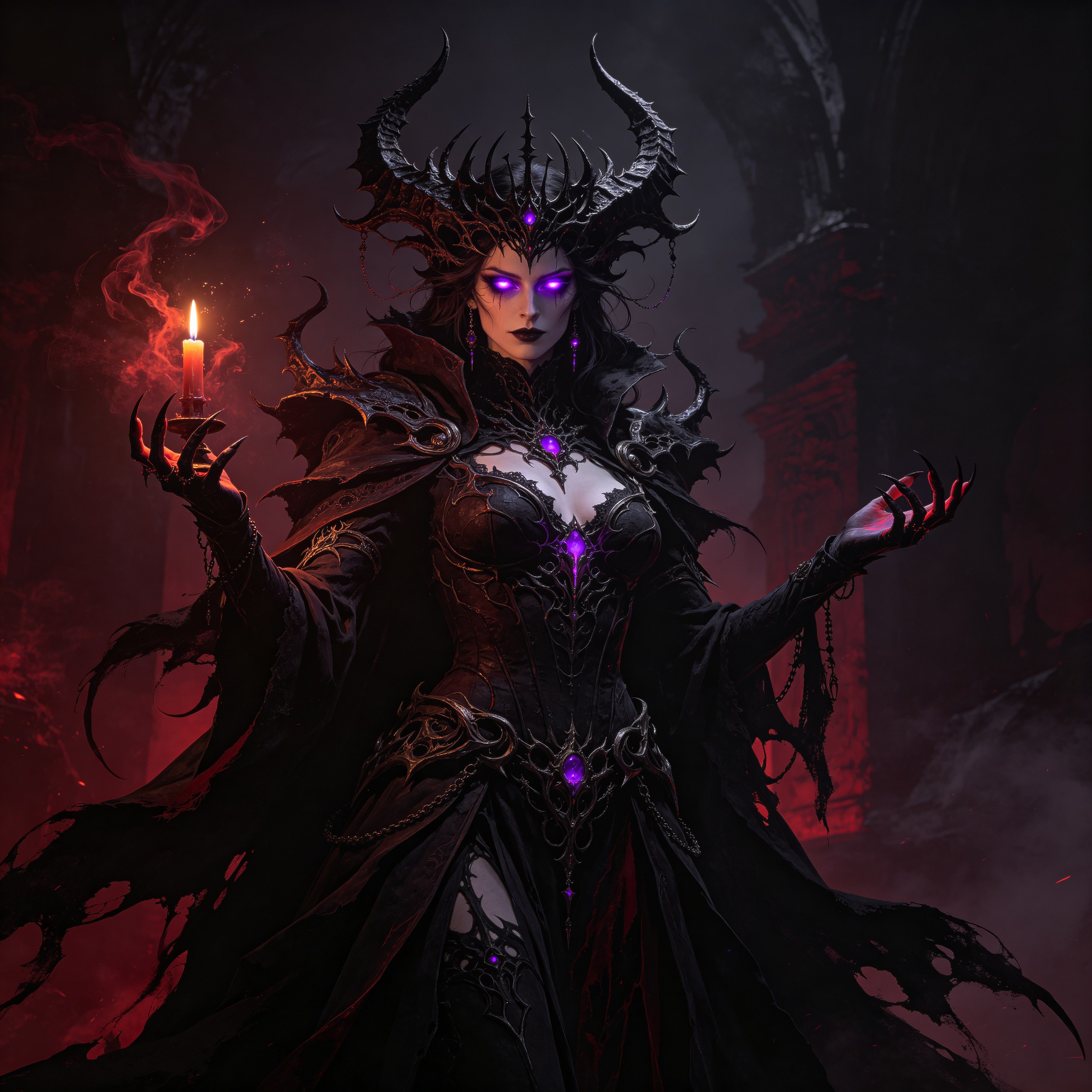 a dark sorceress
