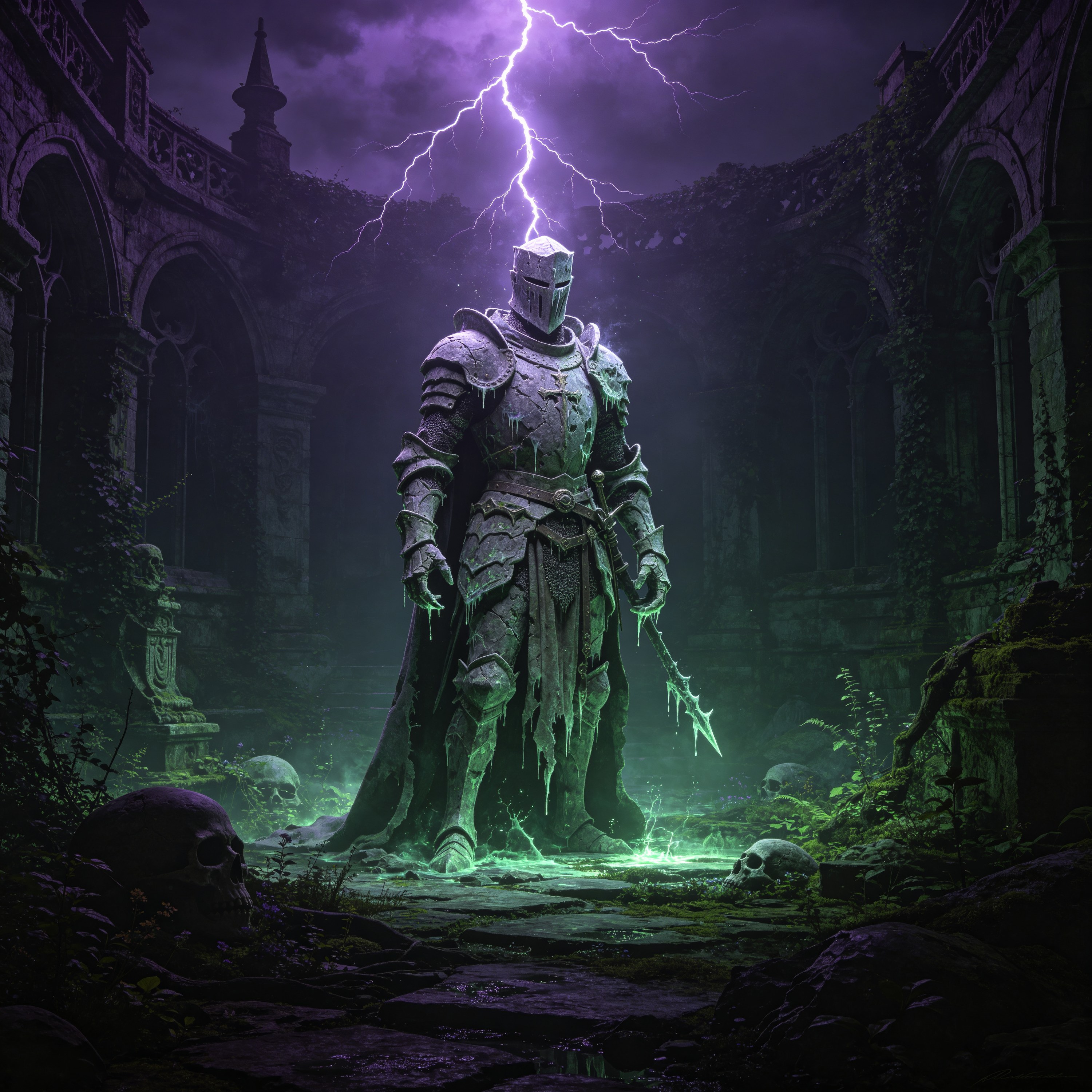 a cursed knight slow