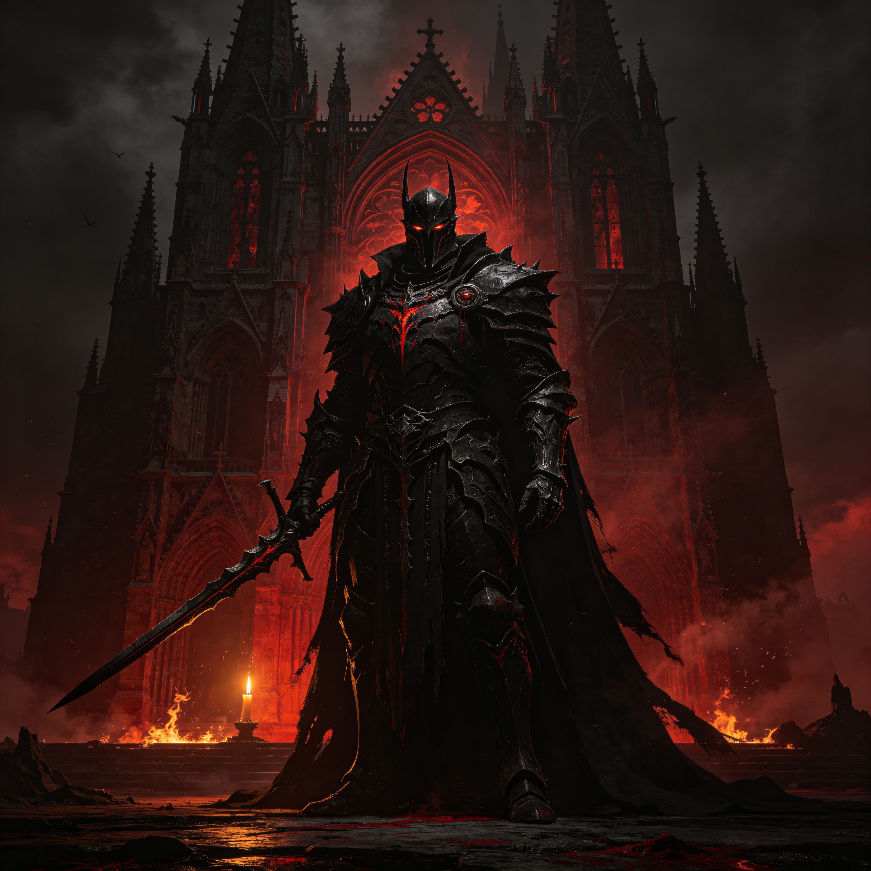 a towering dark knig