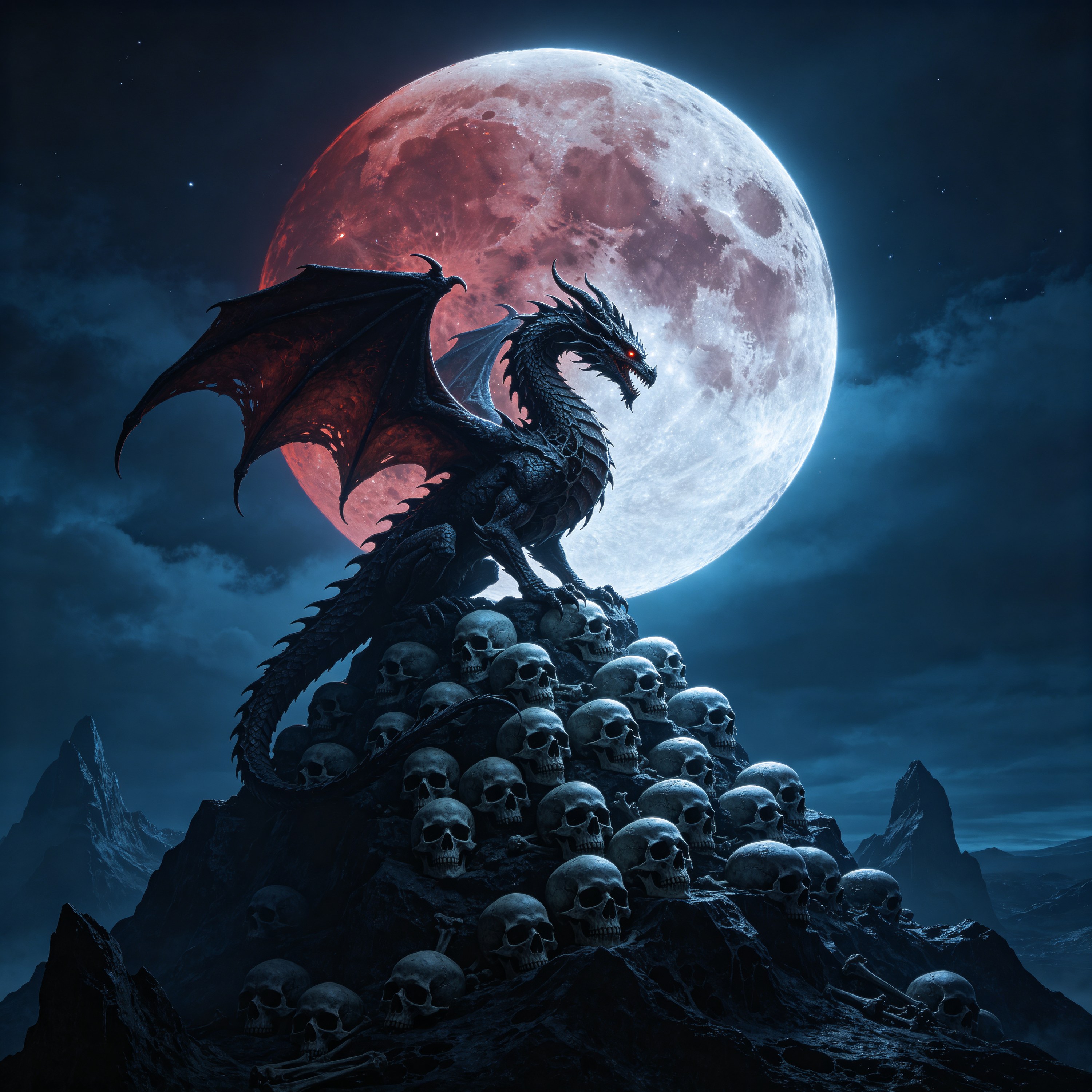 a dragon perched on
