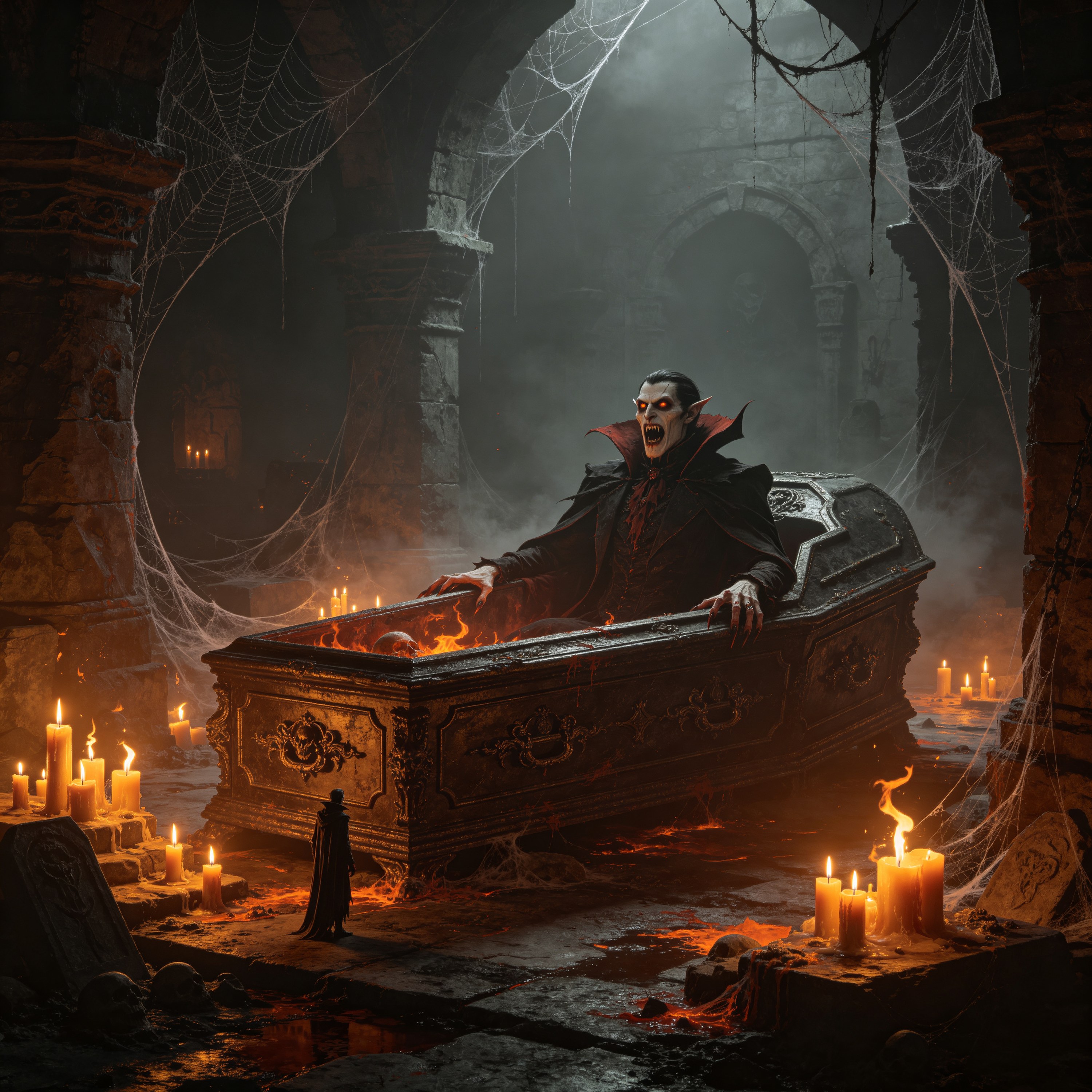 a vampire emerging f