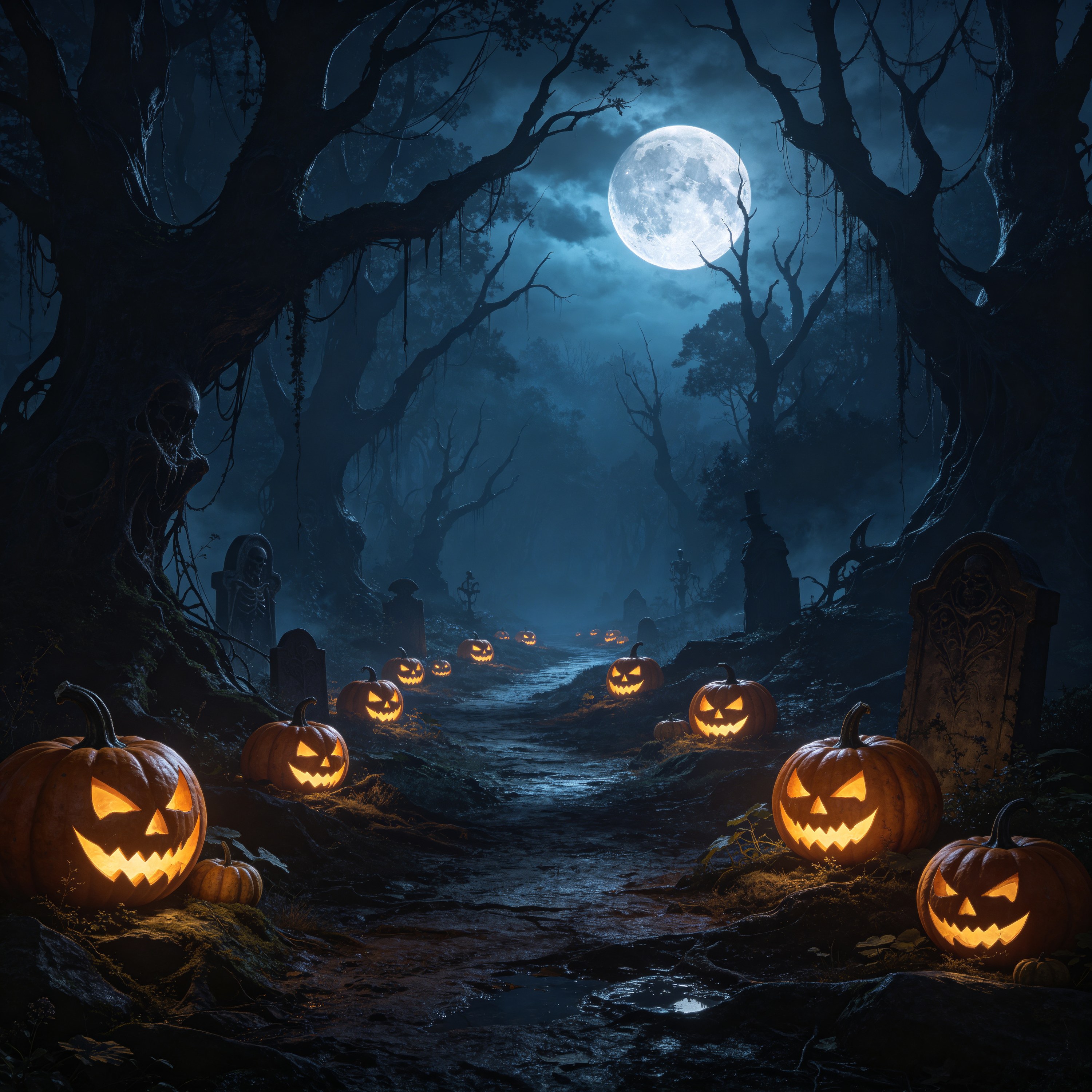 a dark forest path l