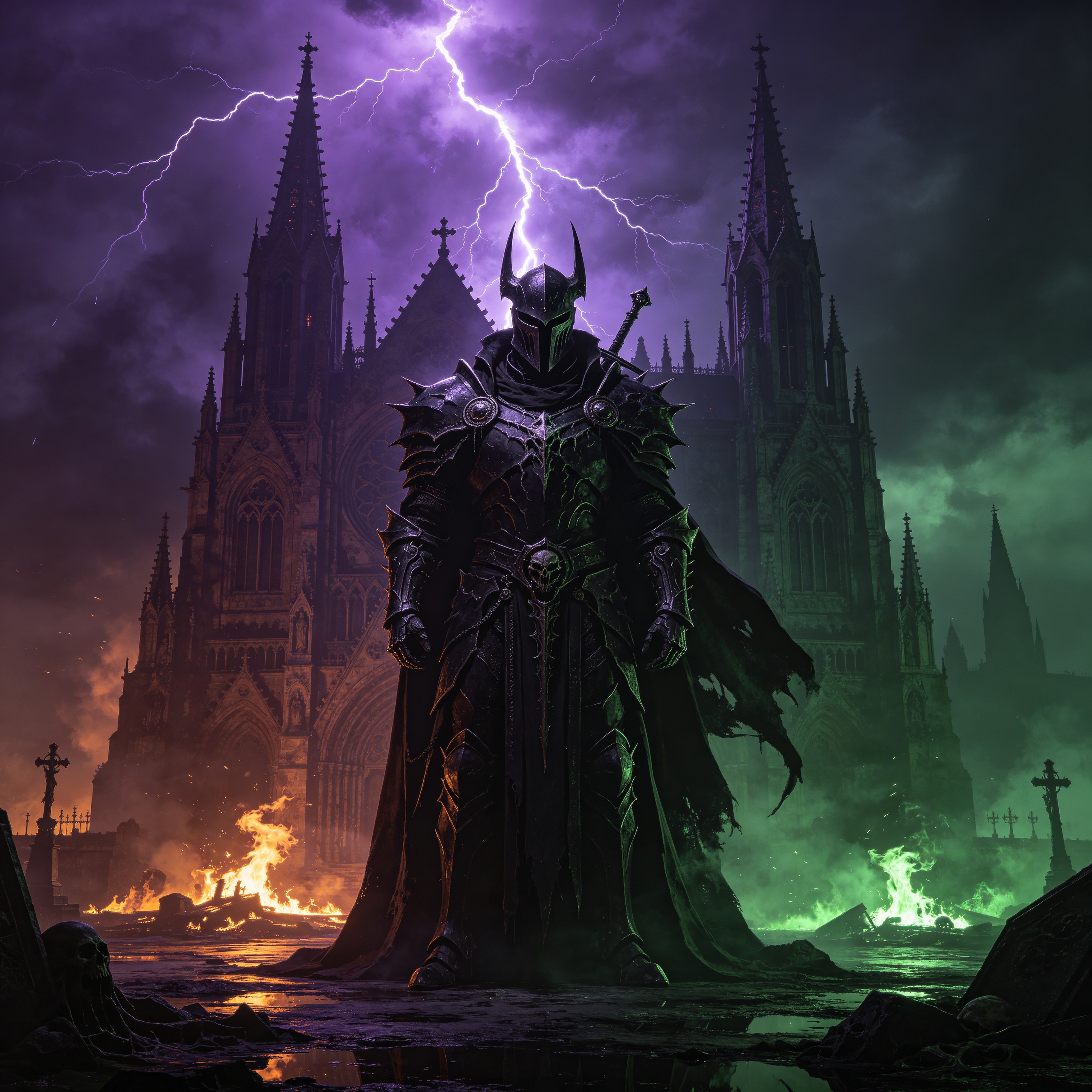 a towering dark knig