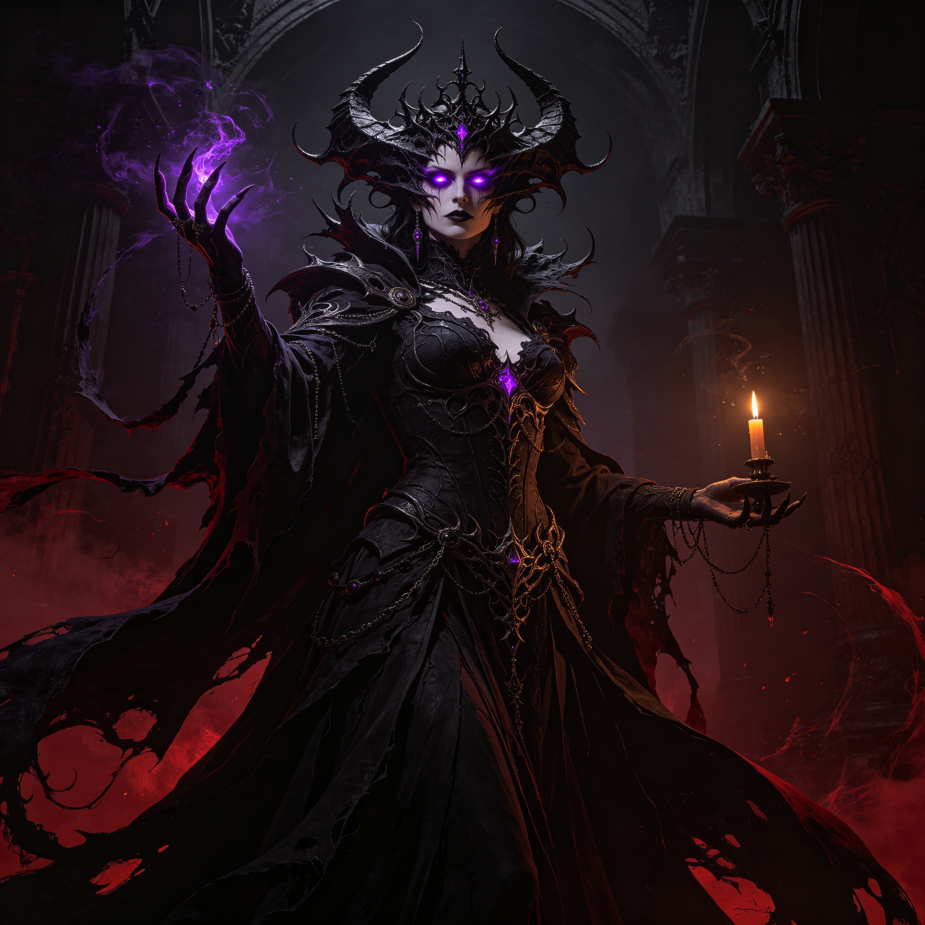 a dark sorceress