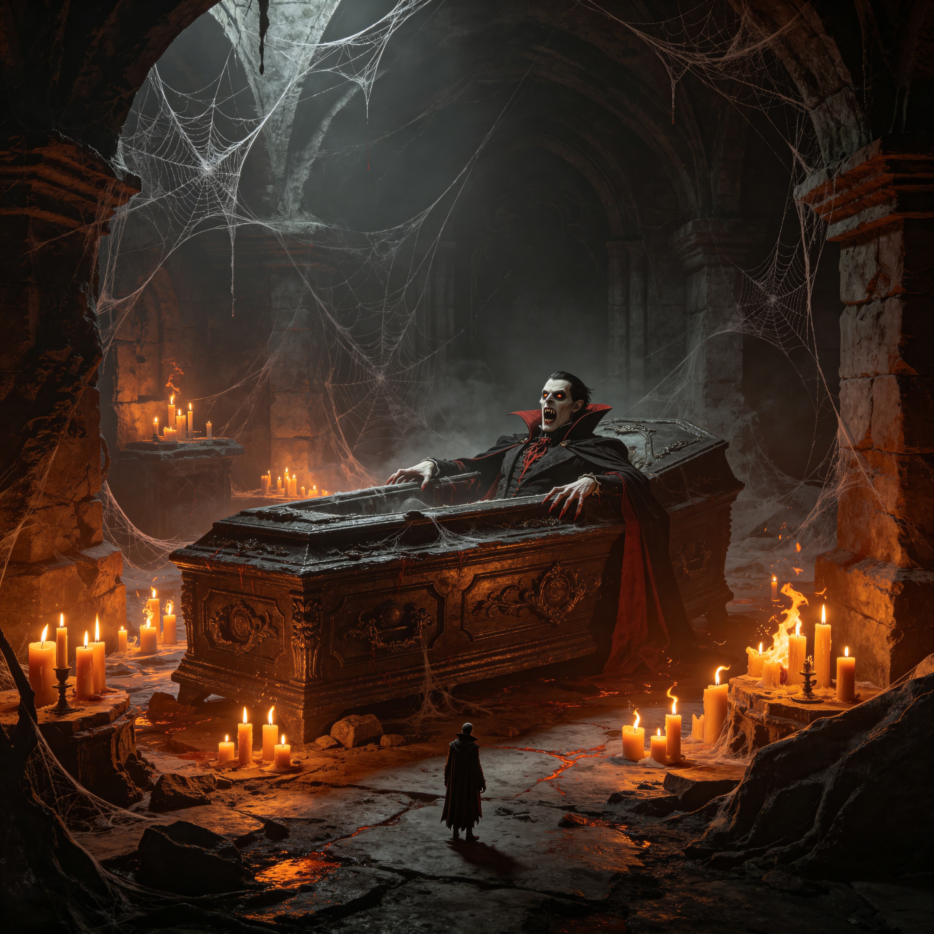 a vampire emerging f