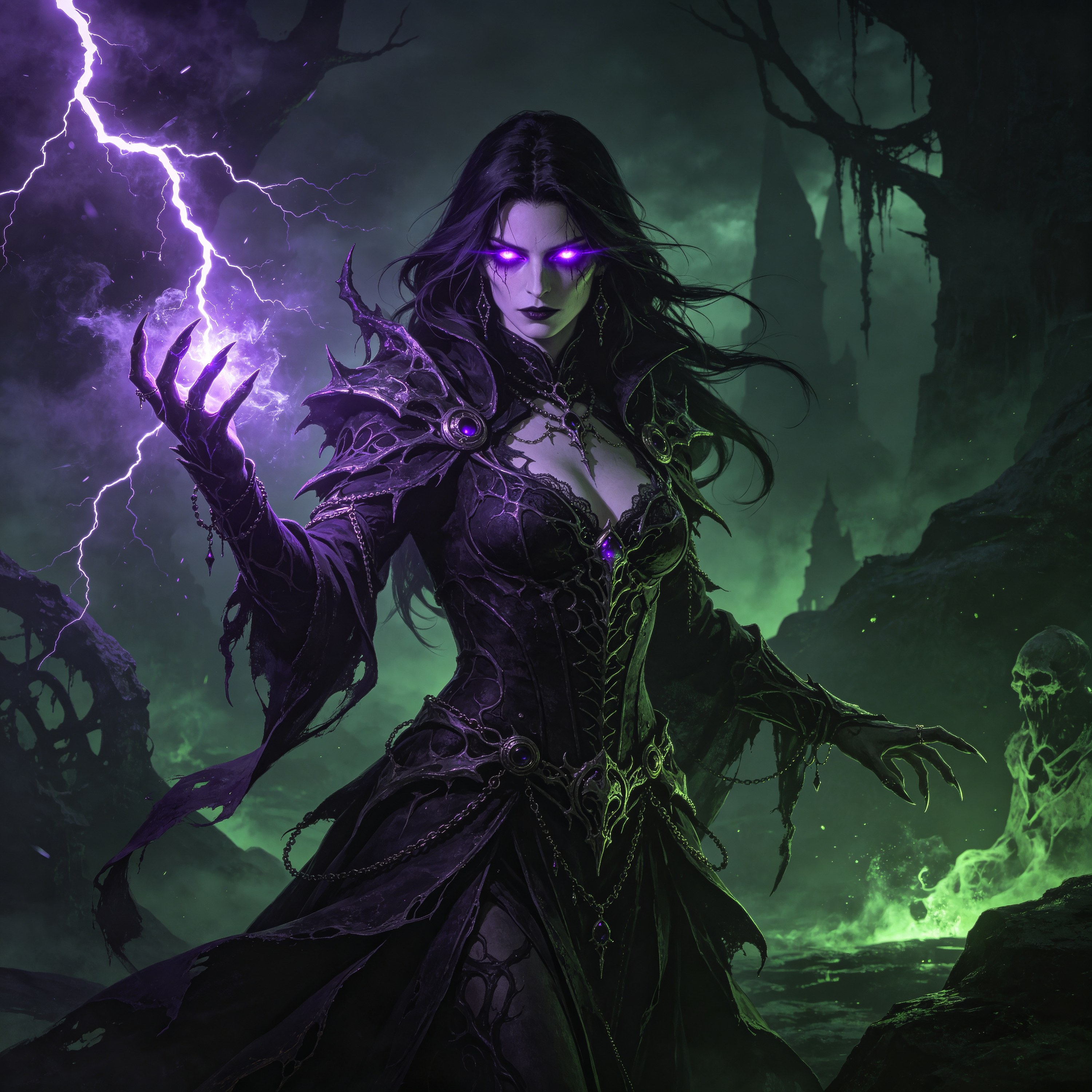 a dark sorceress