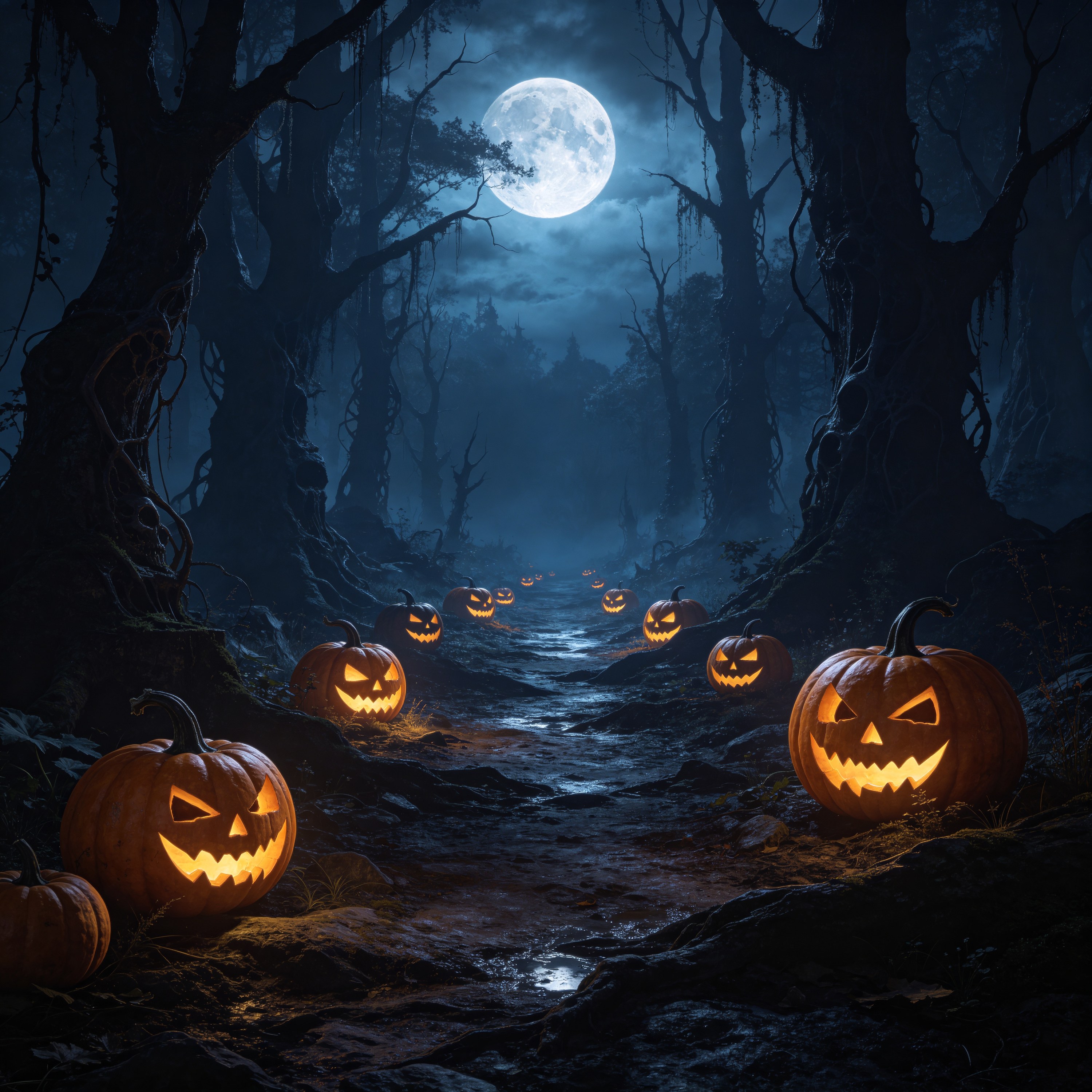 a dark forest path l