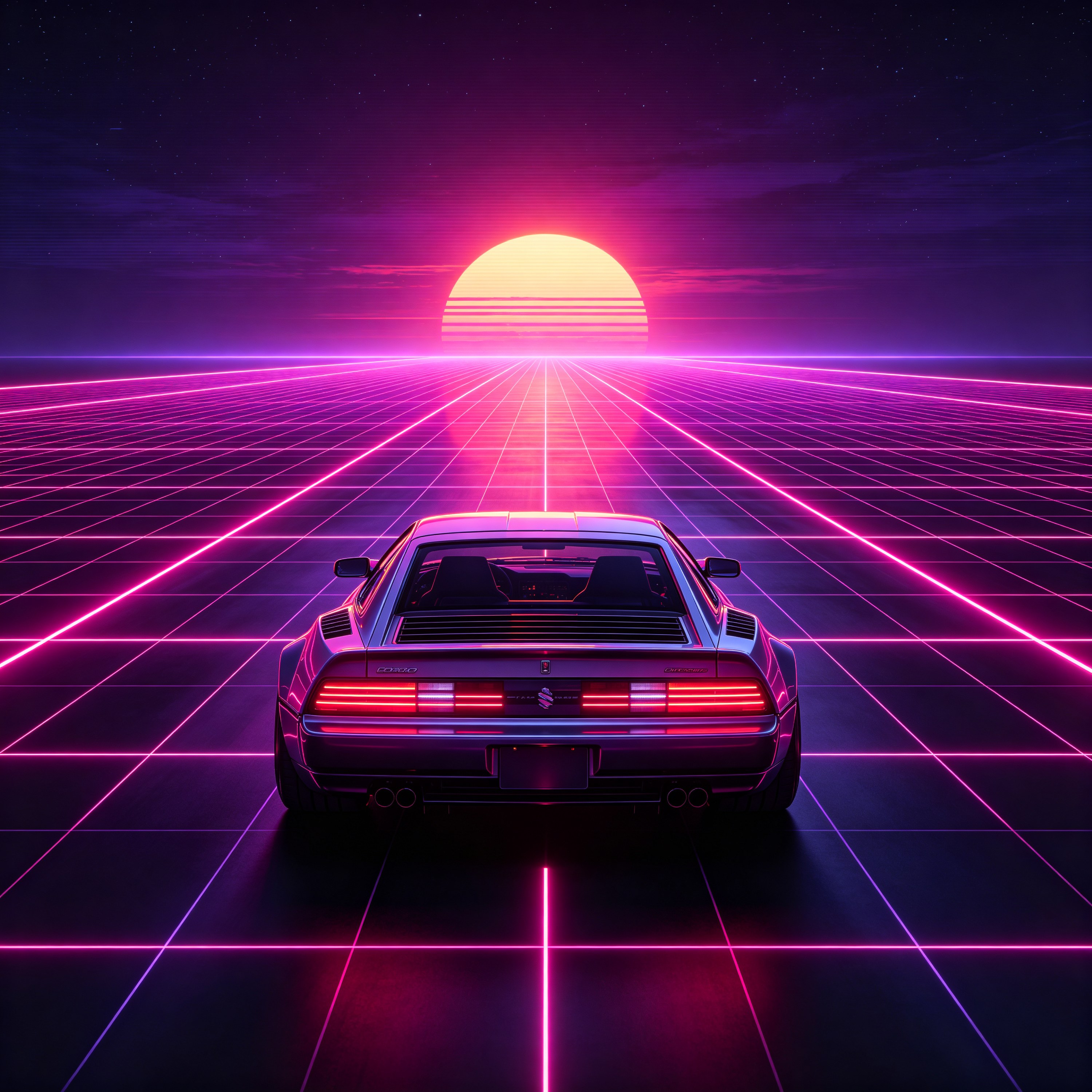 a retro sports car d
