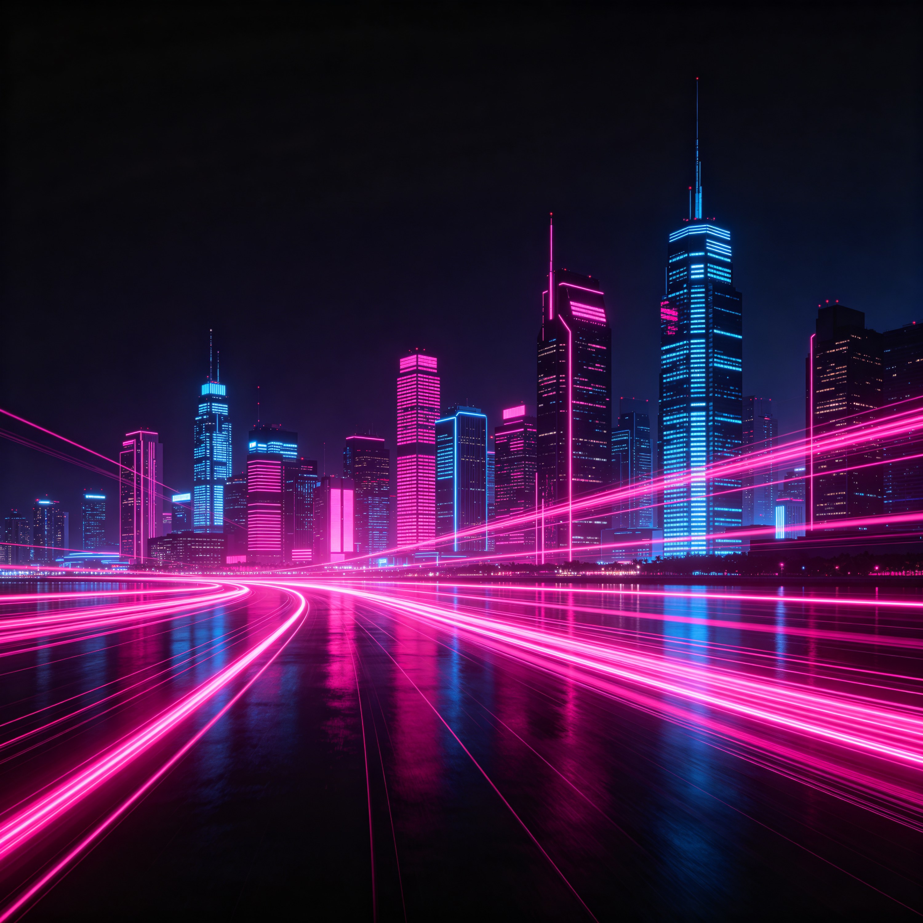 a futuristic city sk