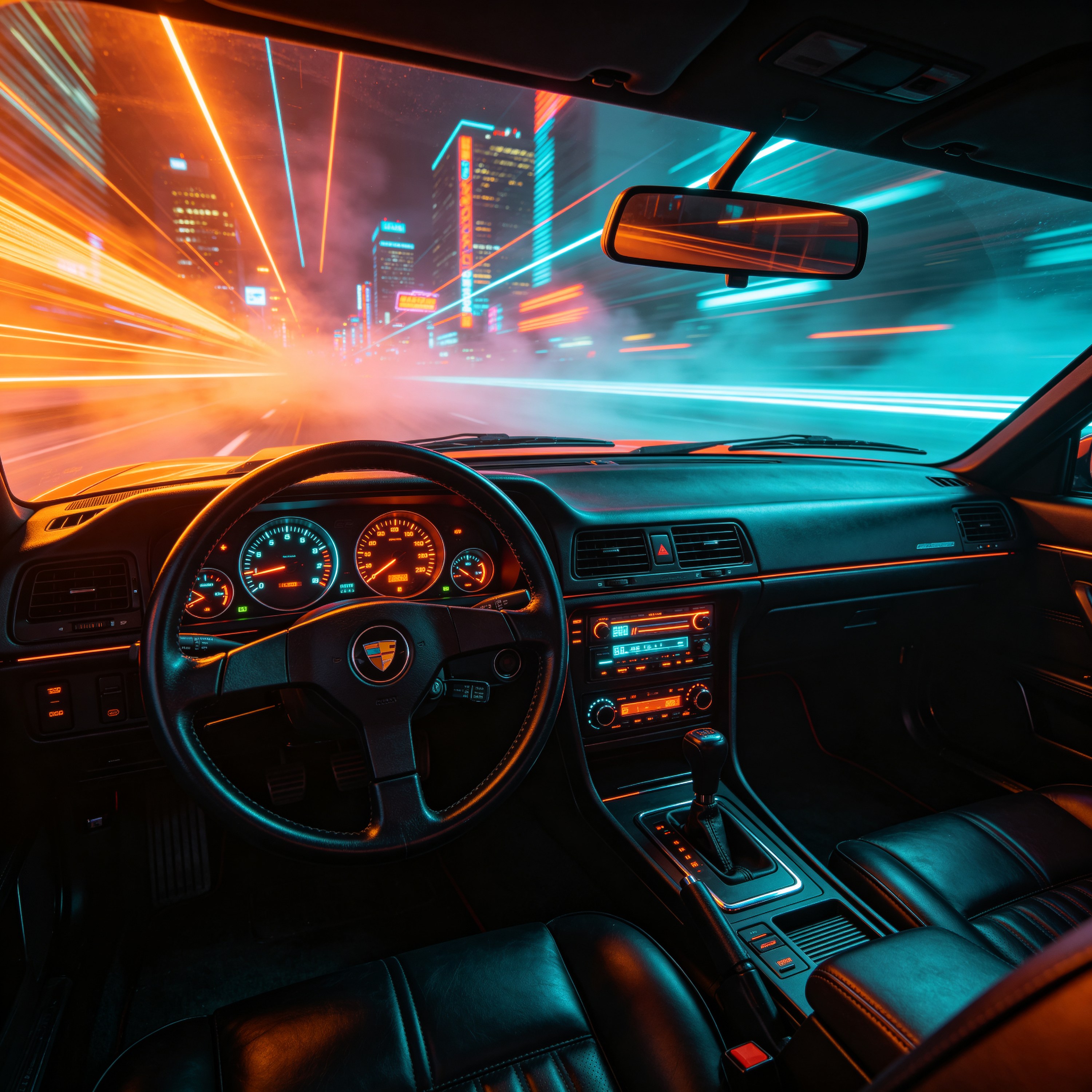 a 80s sports car int