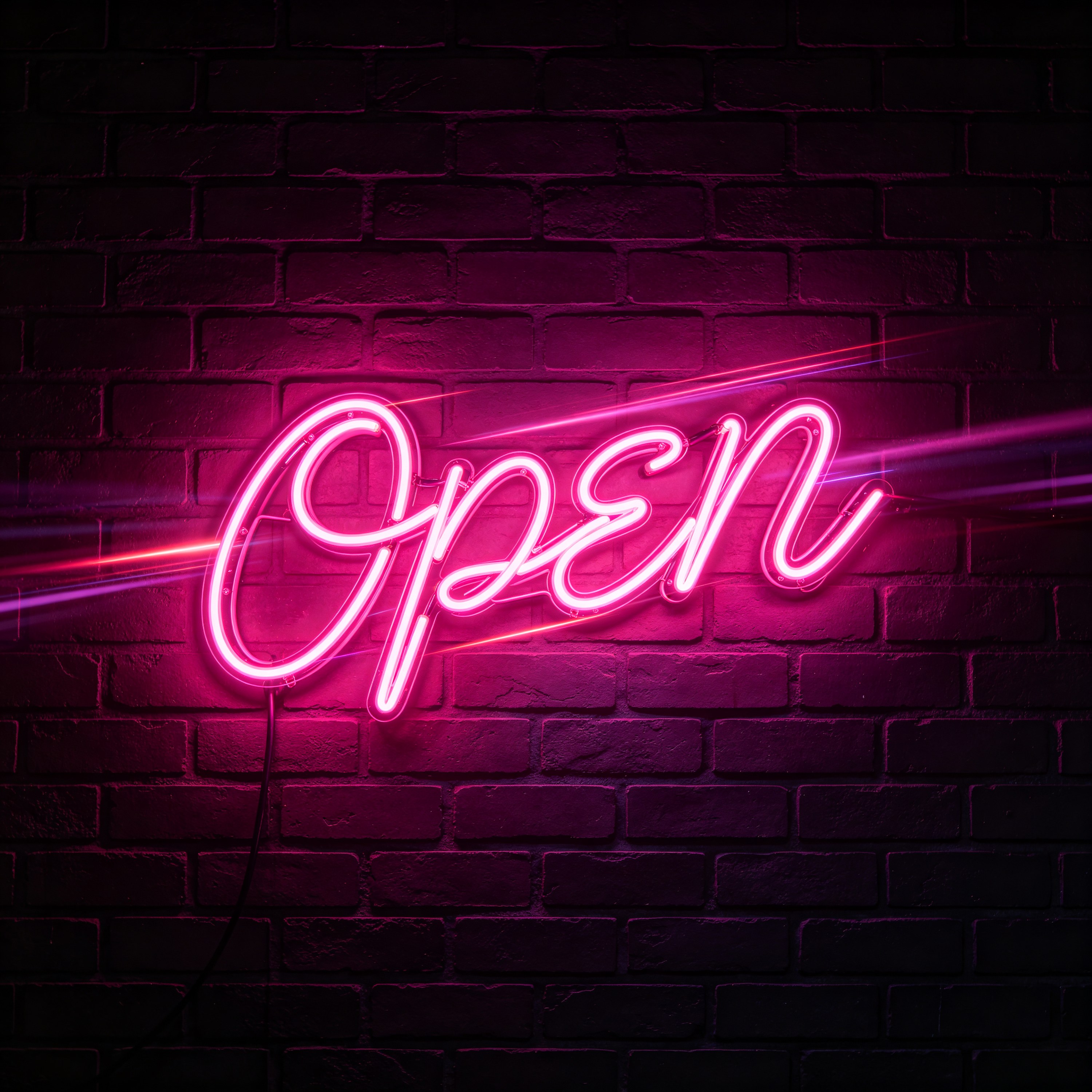 a neon sign that rea