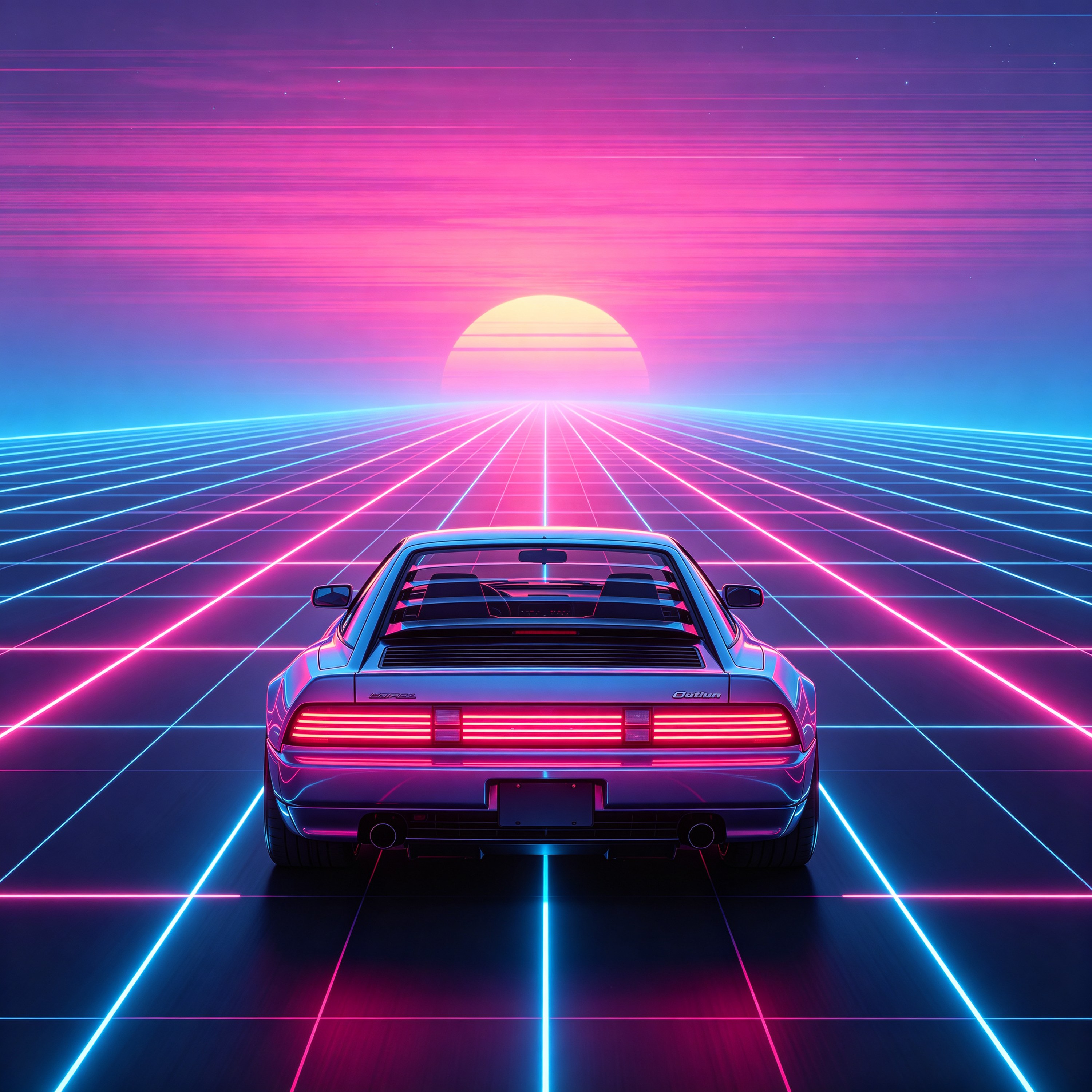 a retro sports car d
