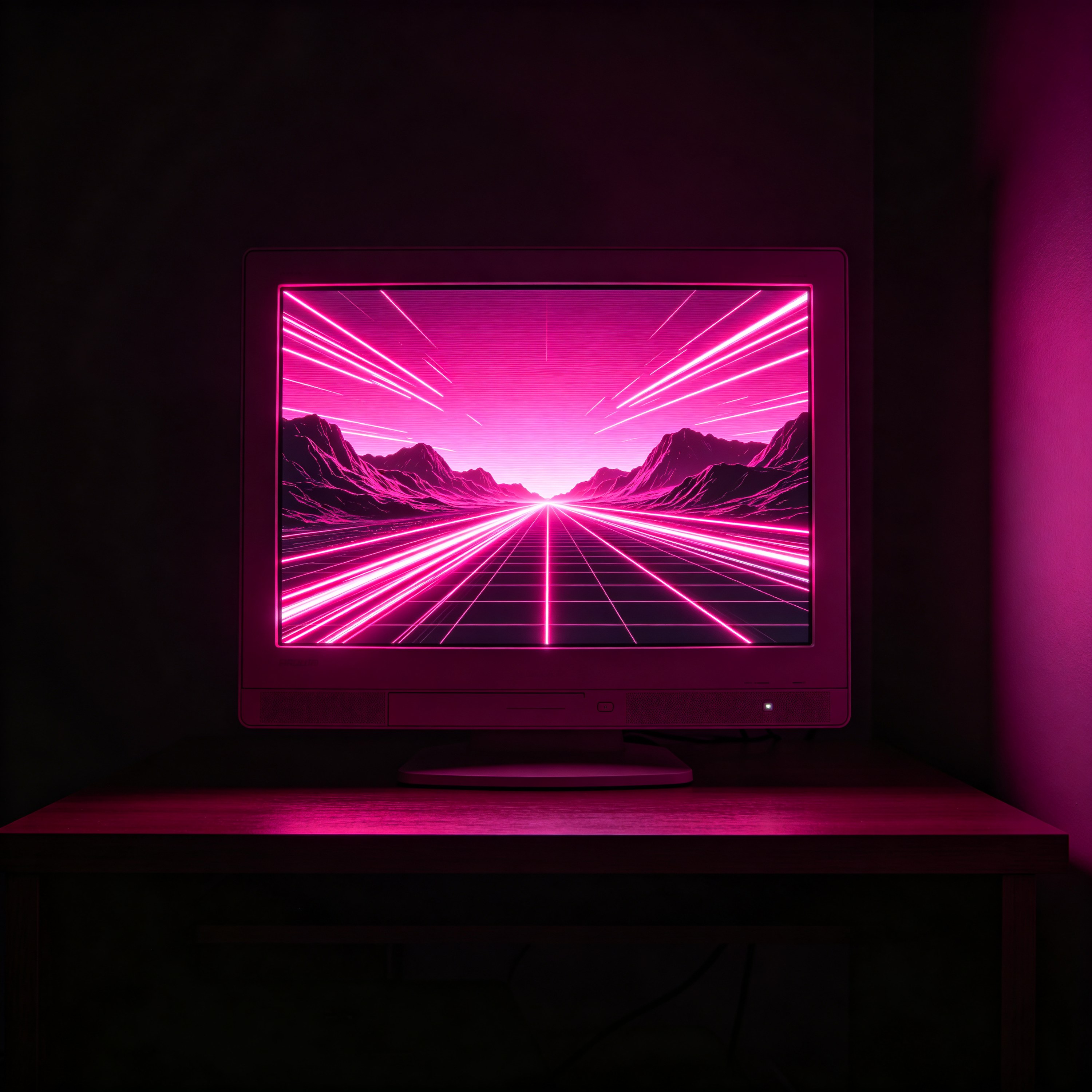 a retro computer mon