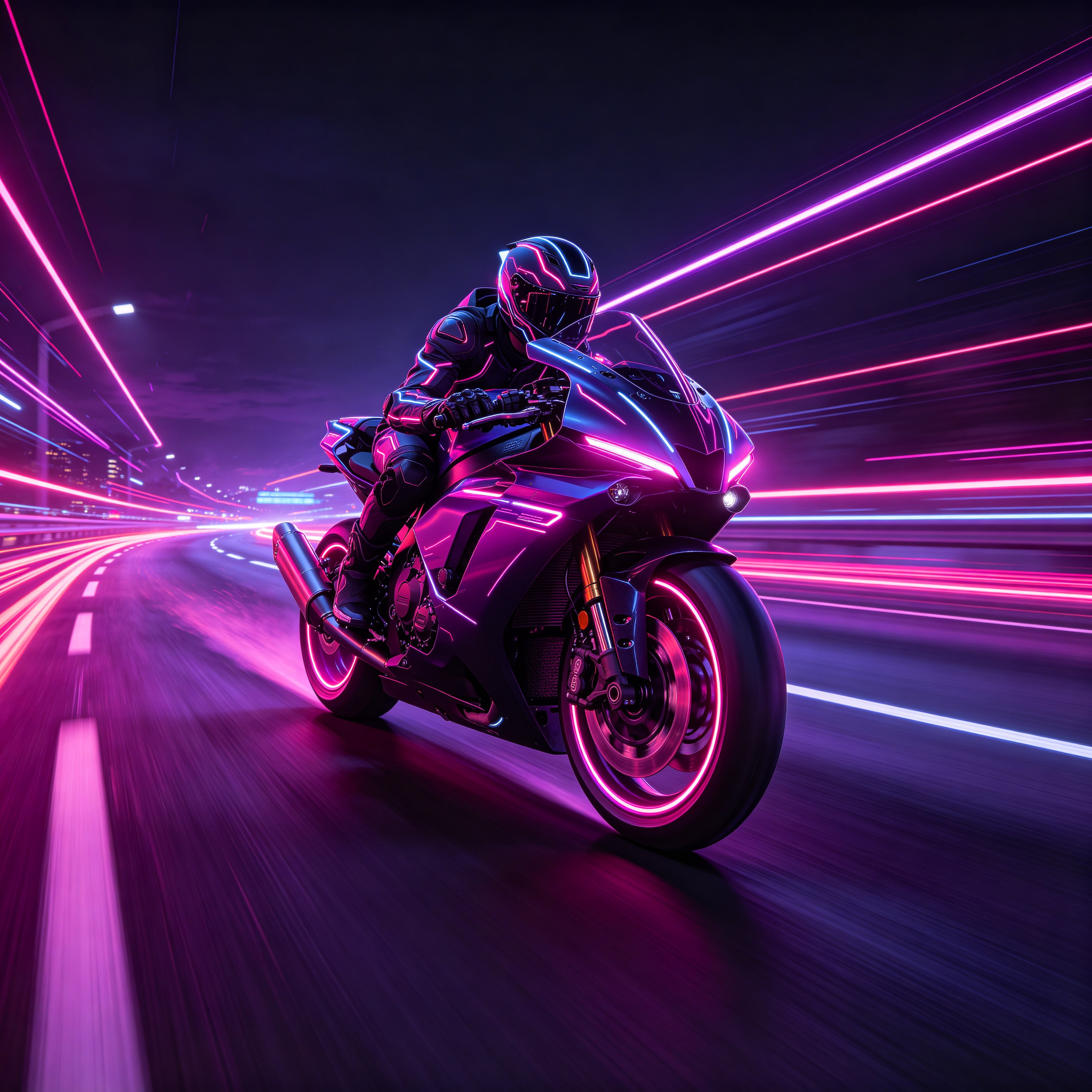 a futuristic motorcy