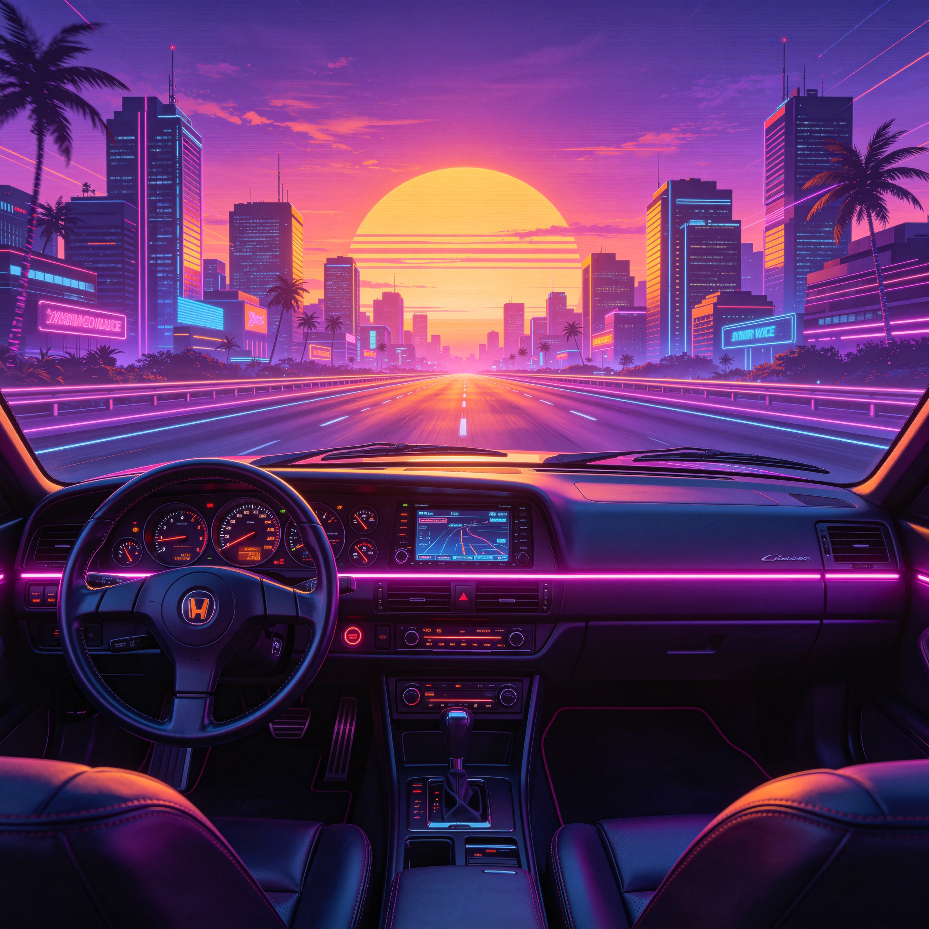 a 80s sports car int