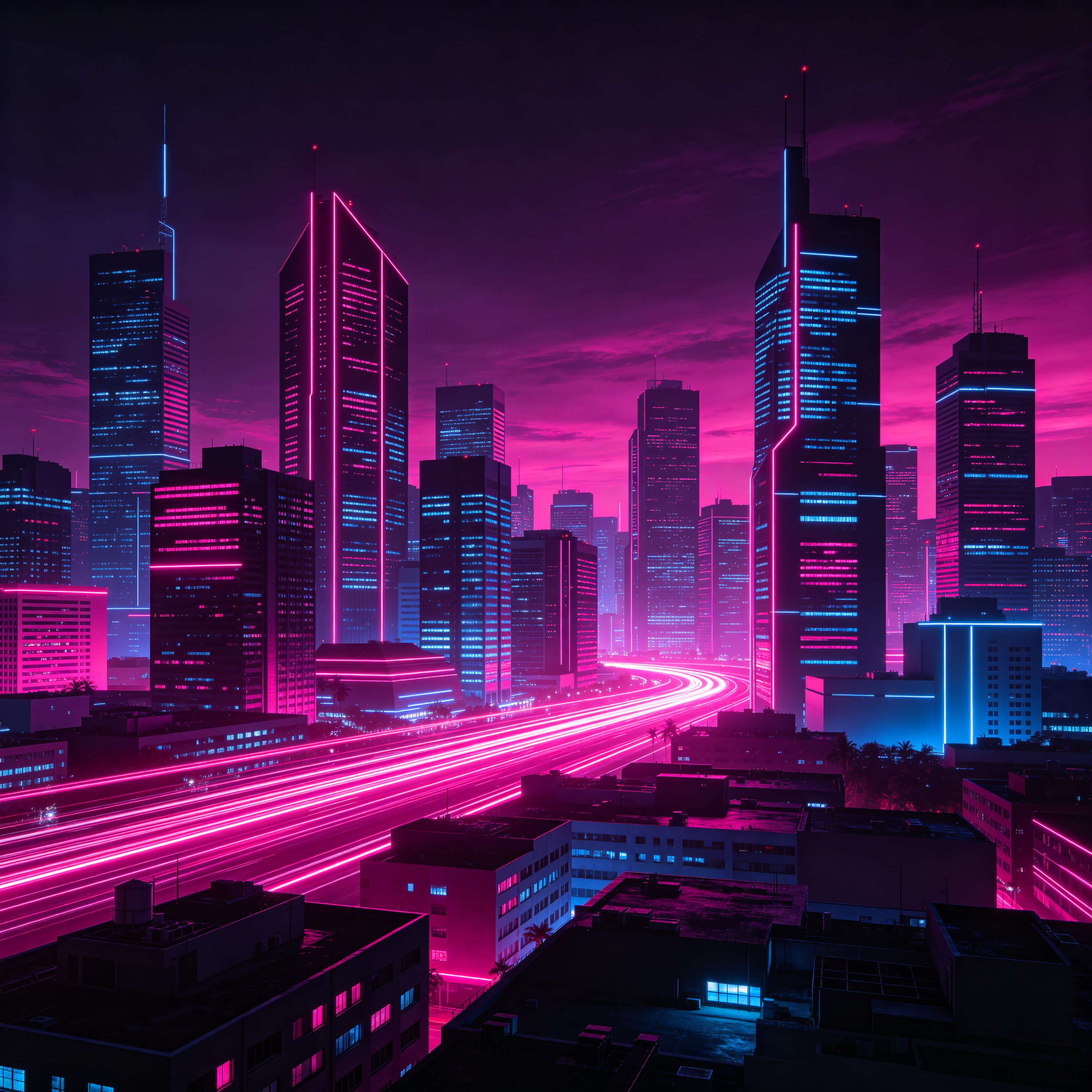 a futuristic city sk