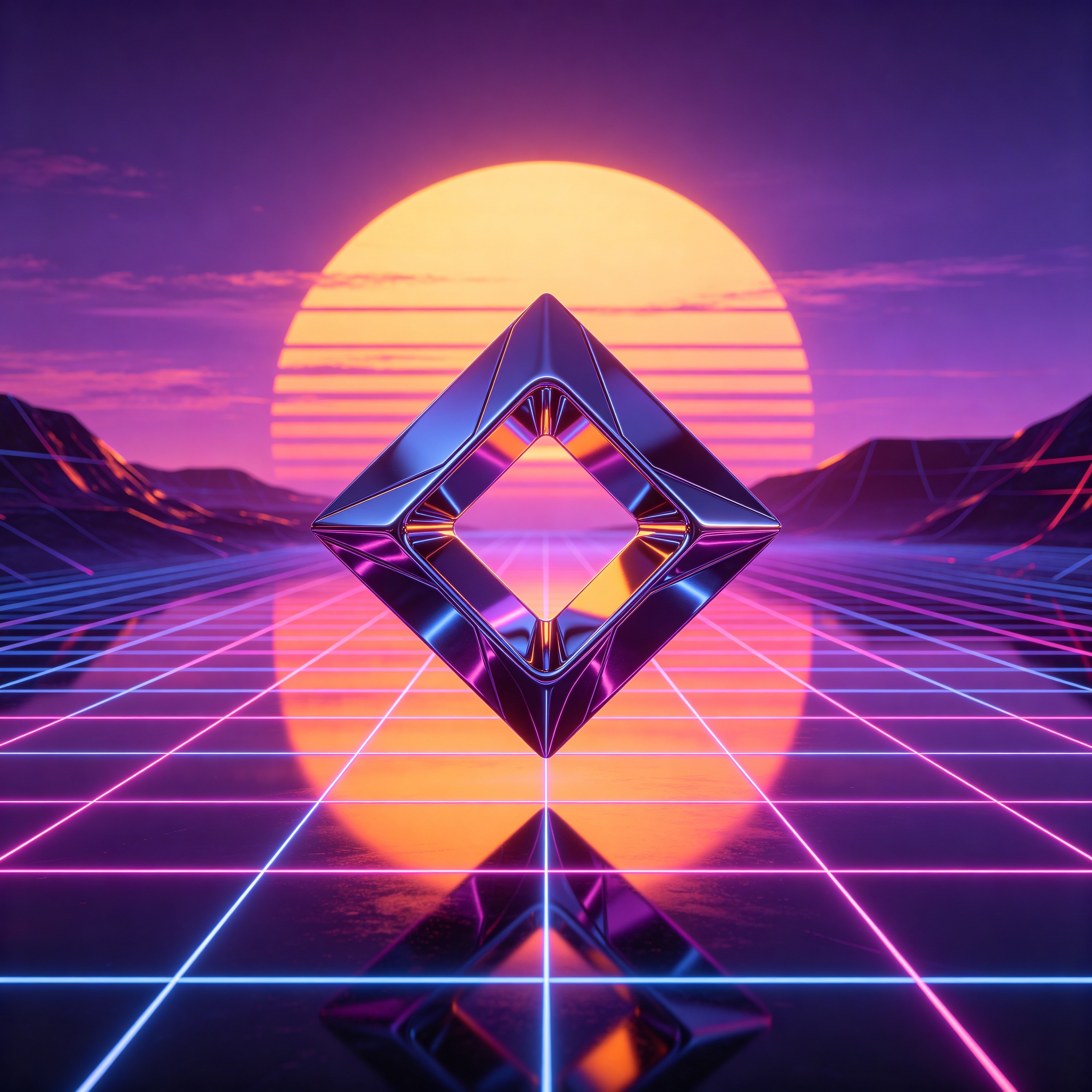 a chrome geometric s