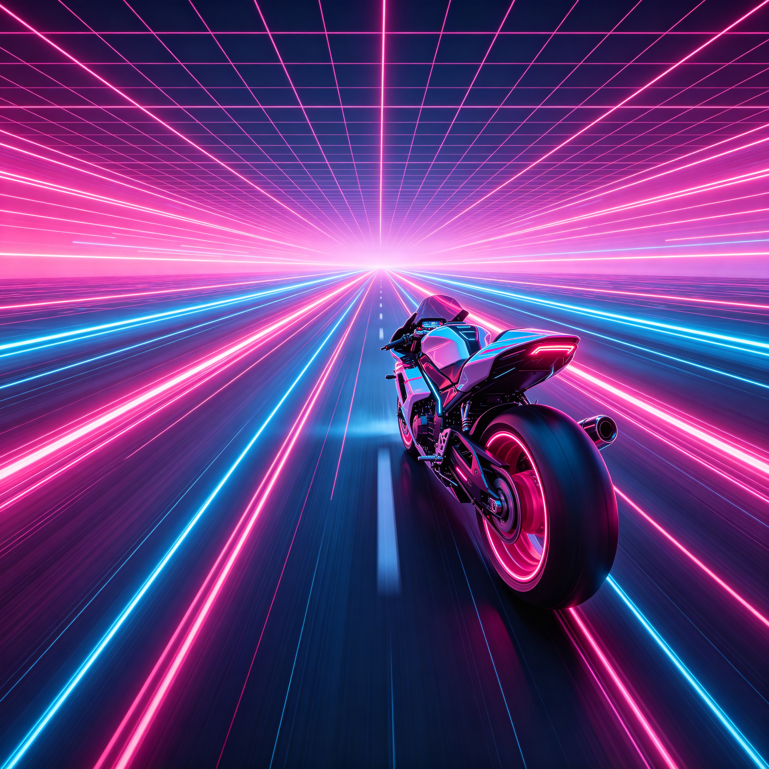 a futuristic motorcy