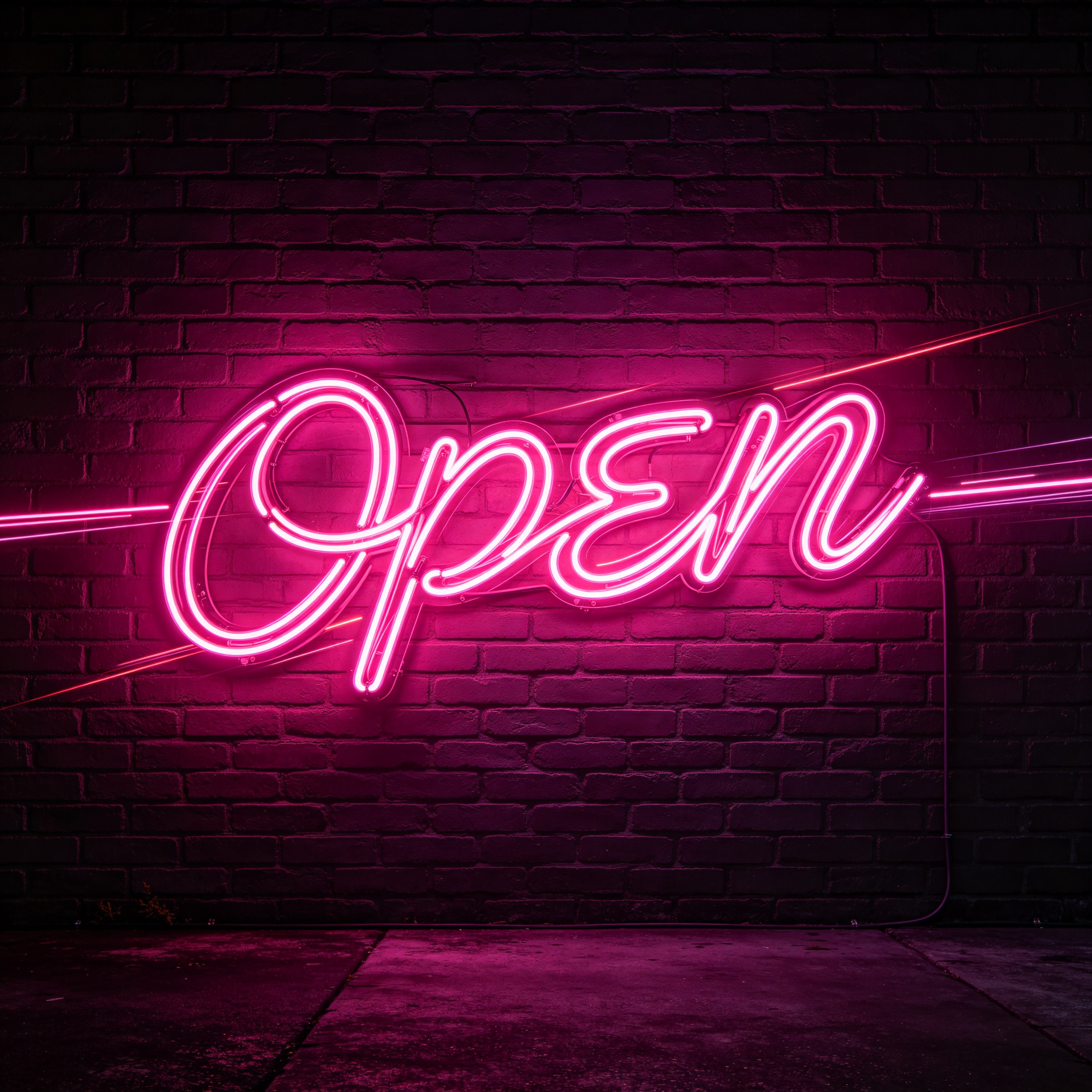 a neon sign that rea