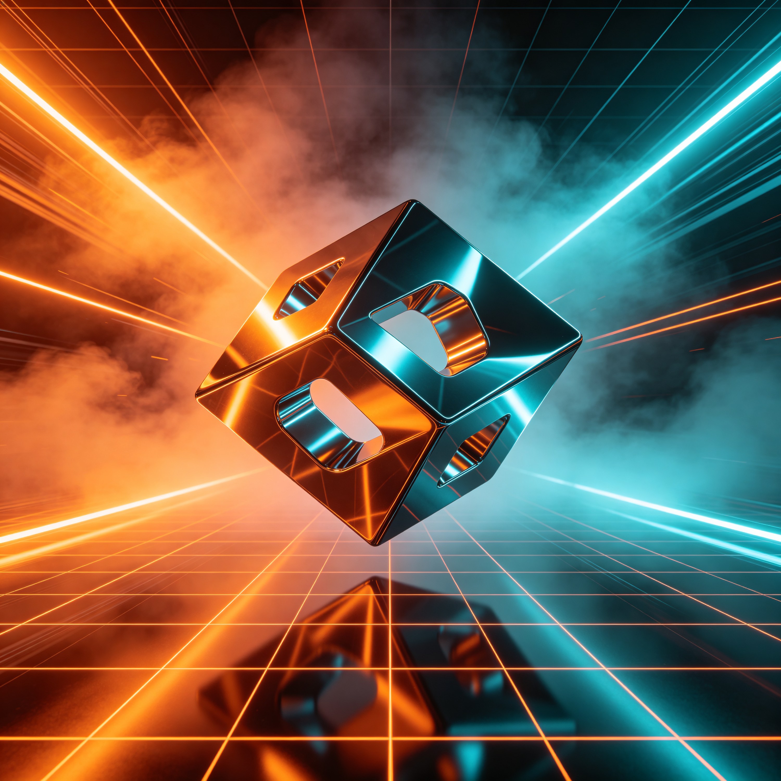 a chrome geometric s