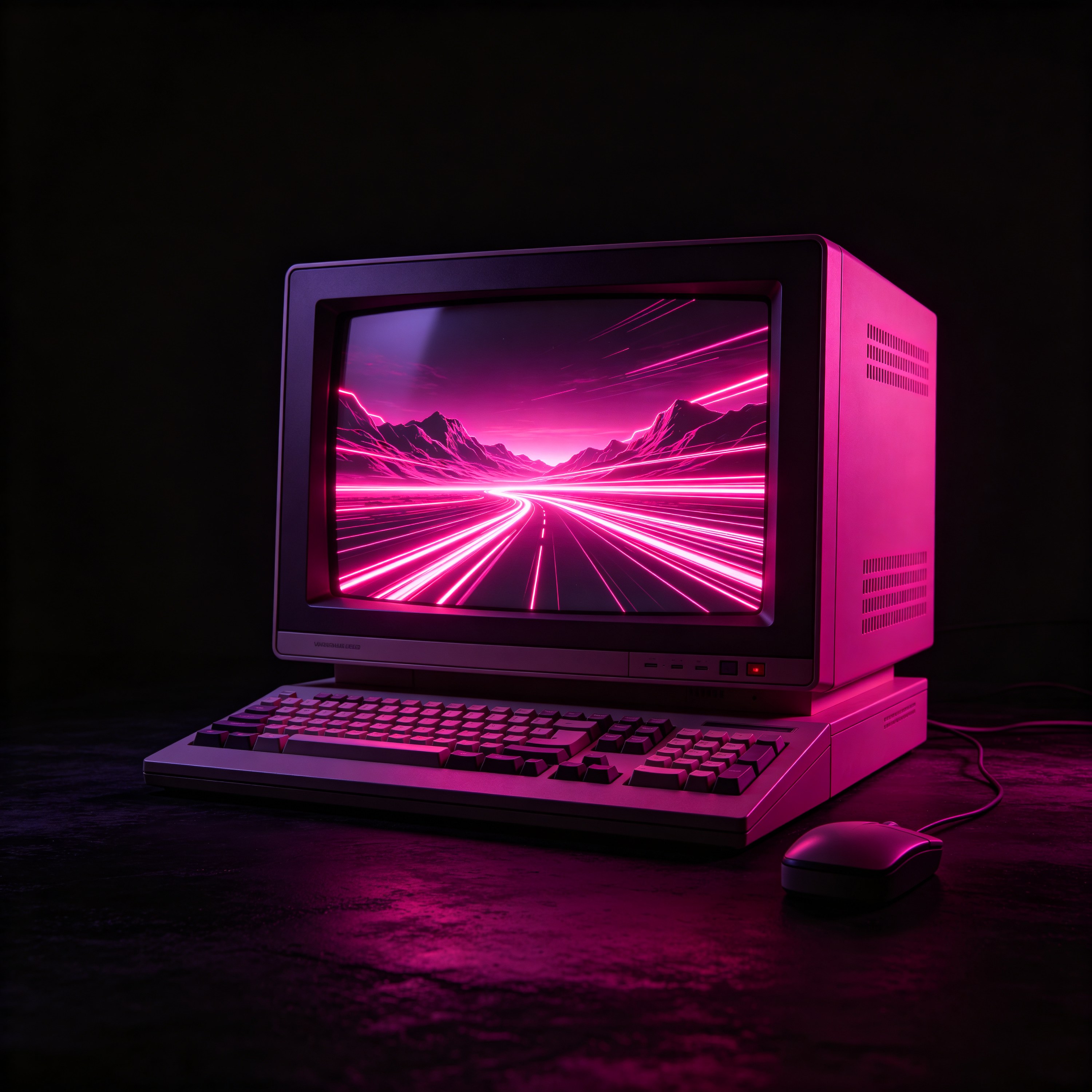 a retro computer mon