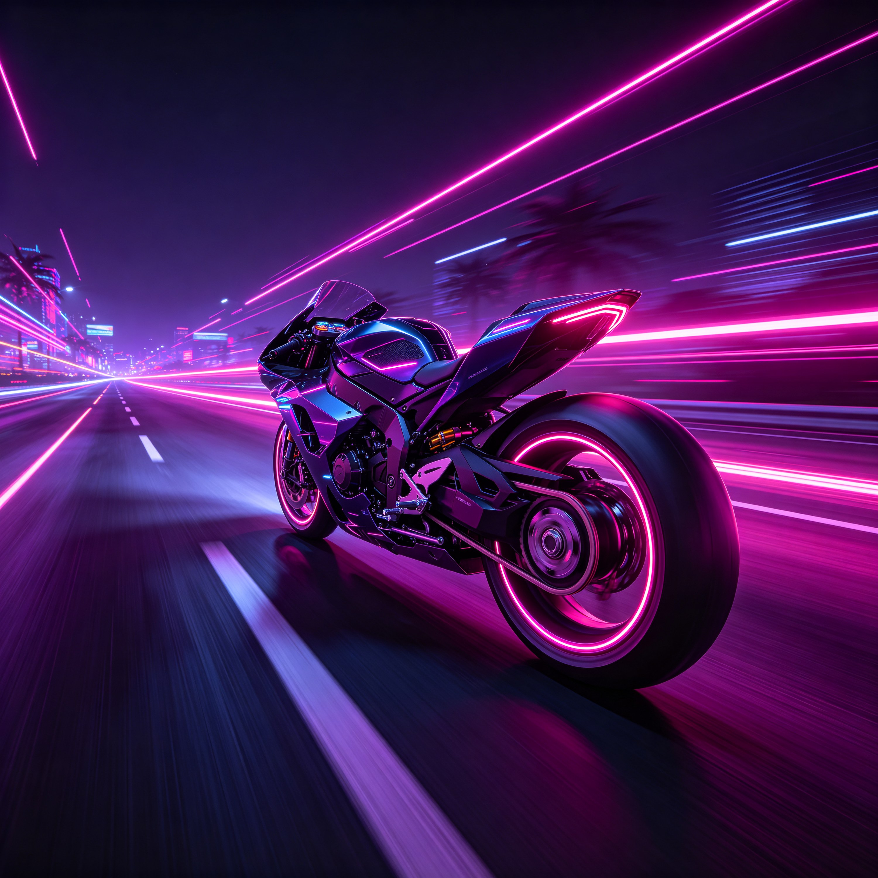 a futuristic motorcy