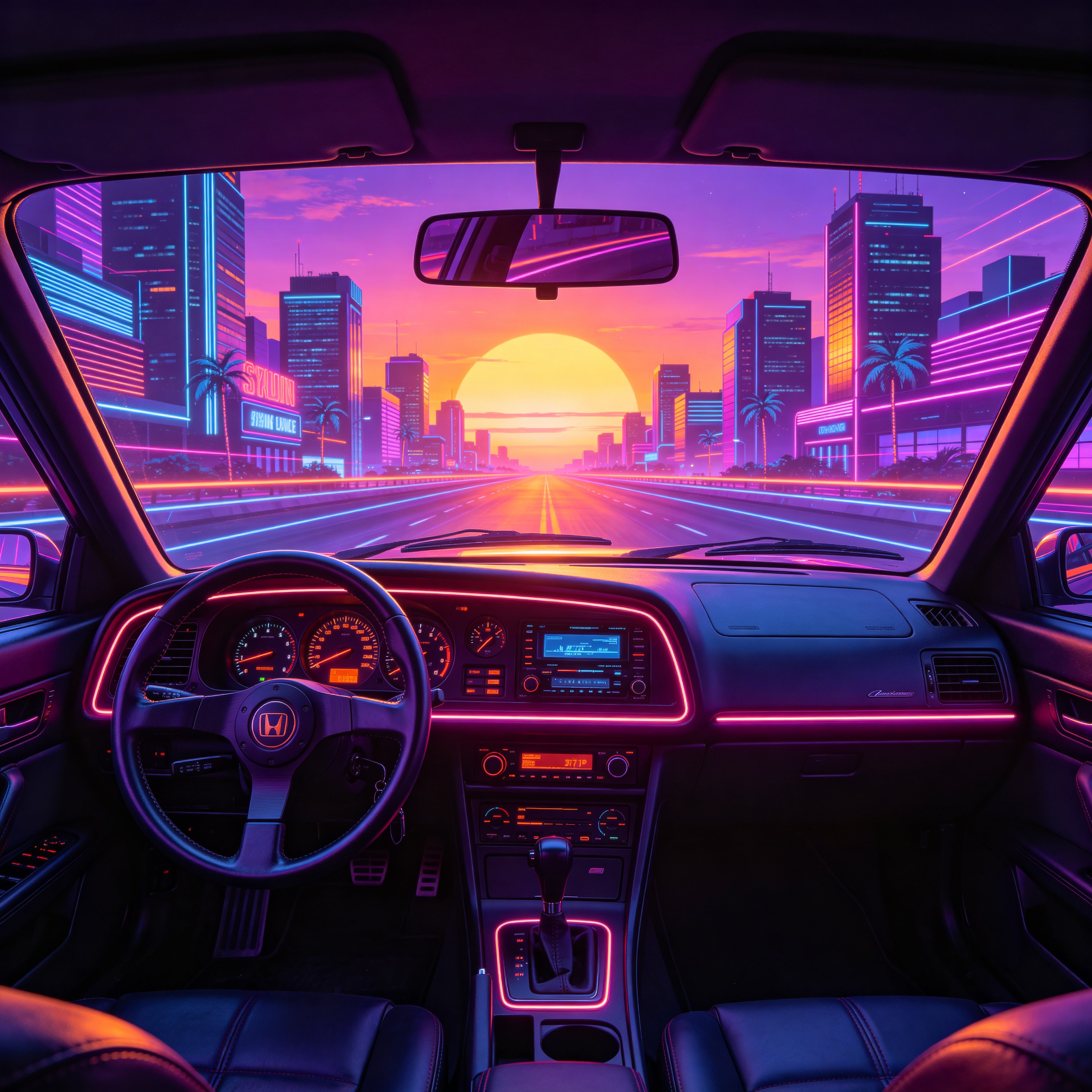 a 80s sports car int