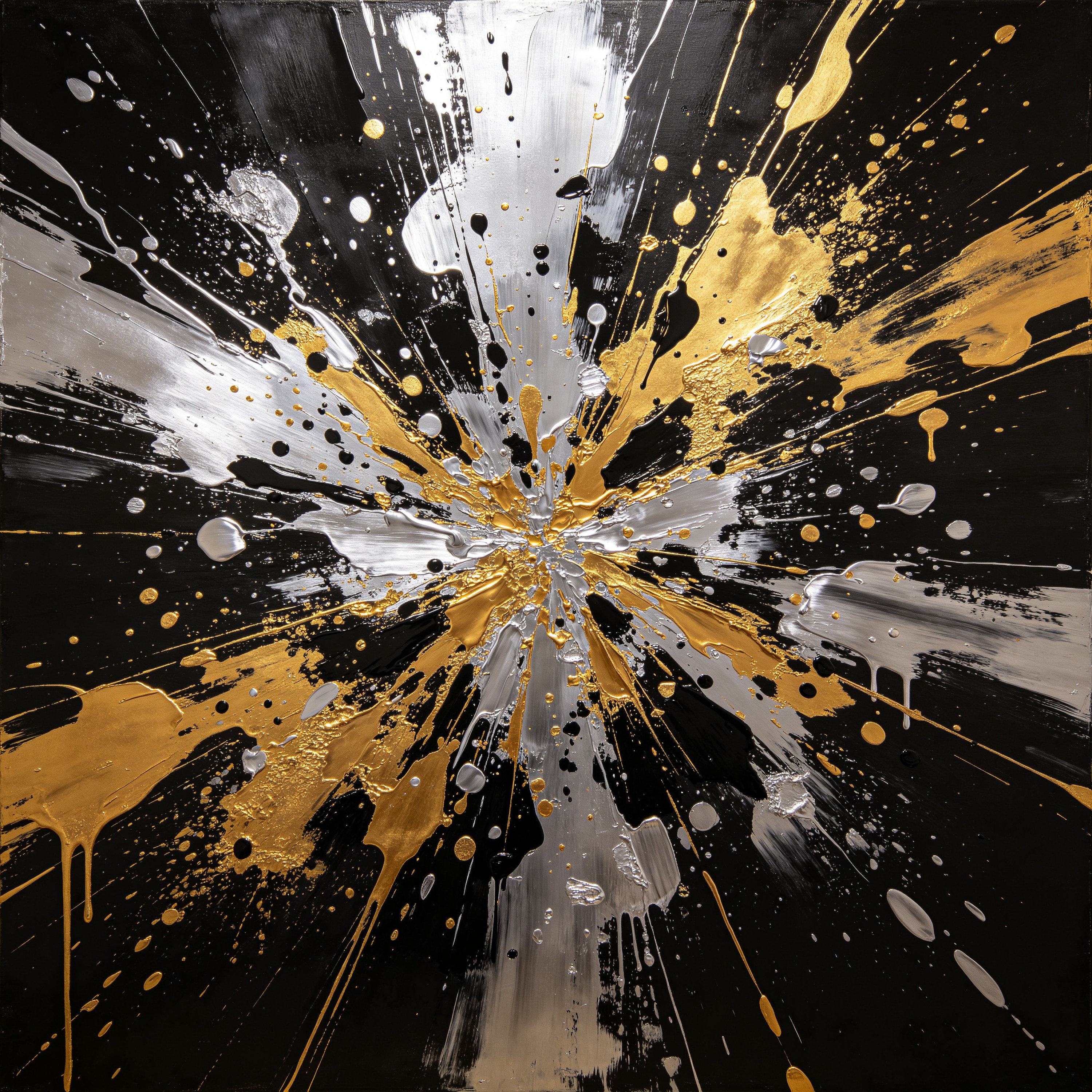 energetic drip paint