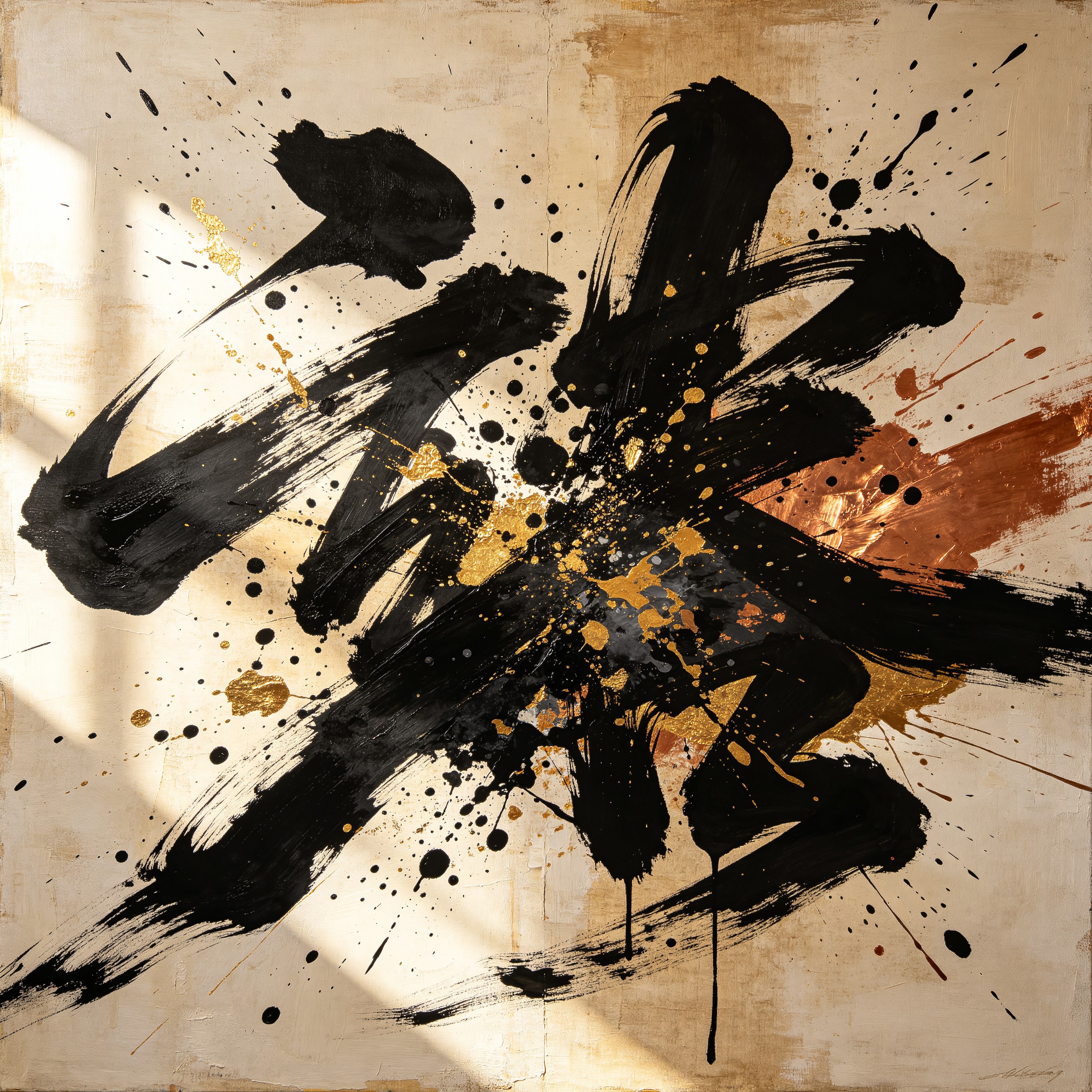vigorous calligraphi