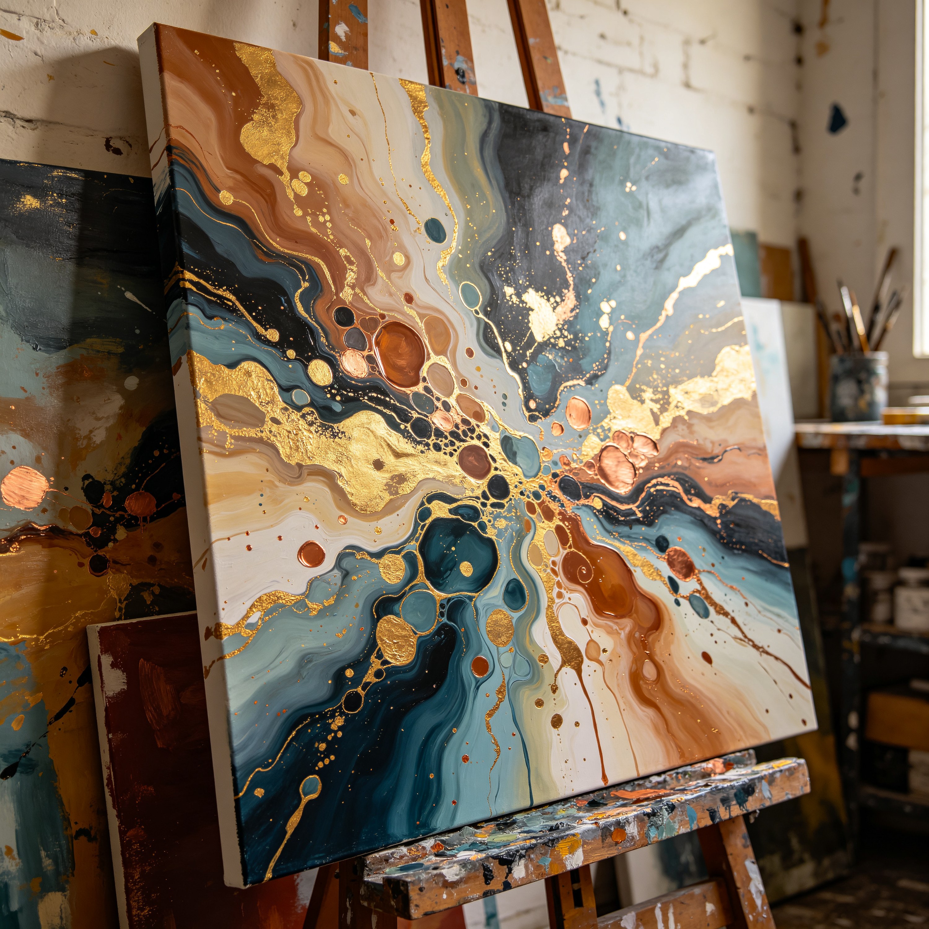fluid pour painting