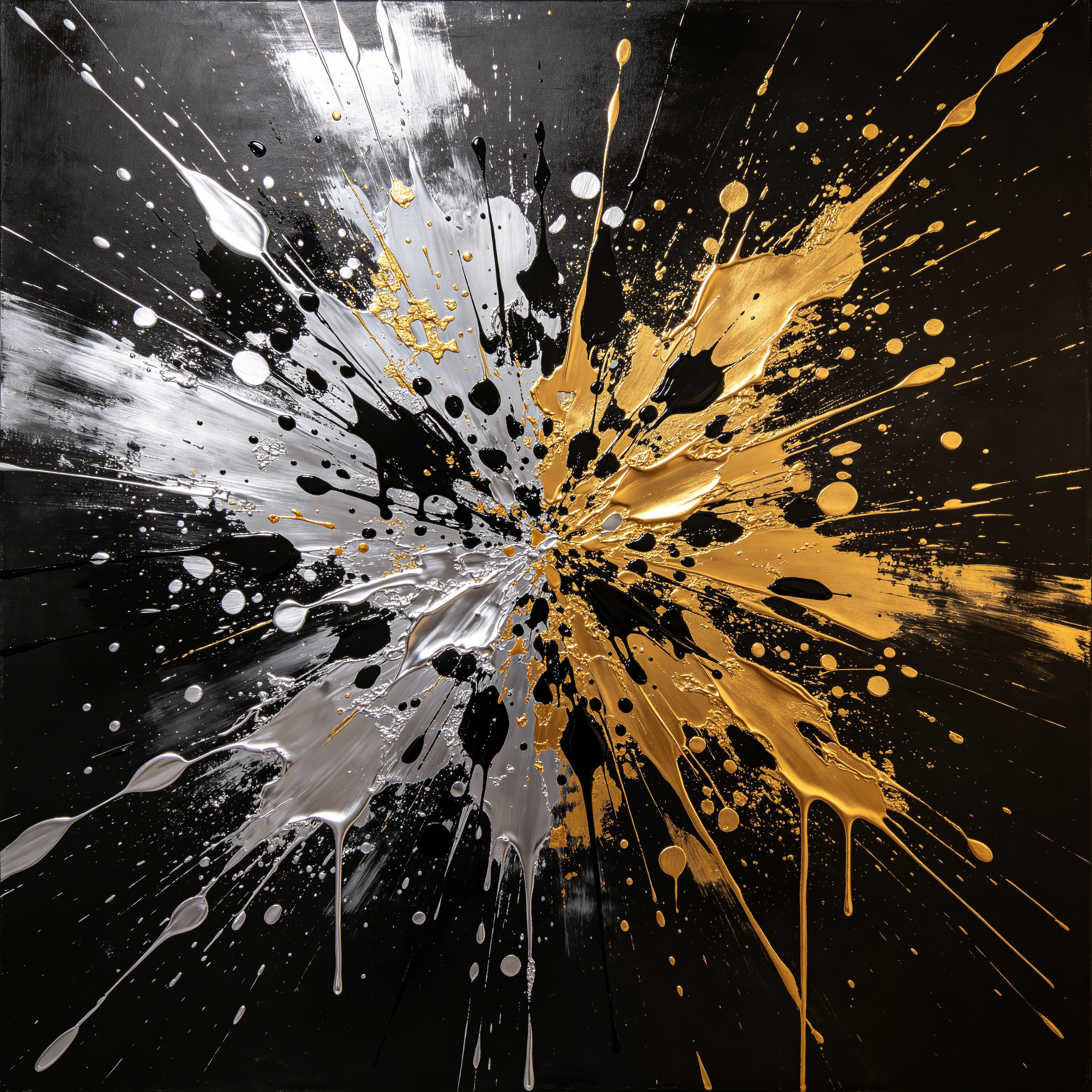 energetic drip paint